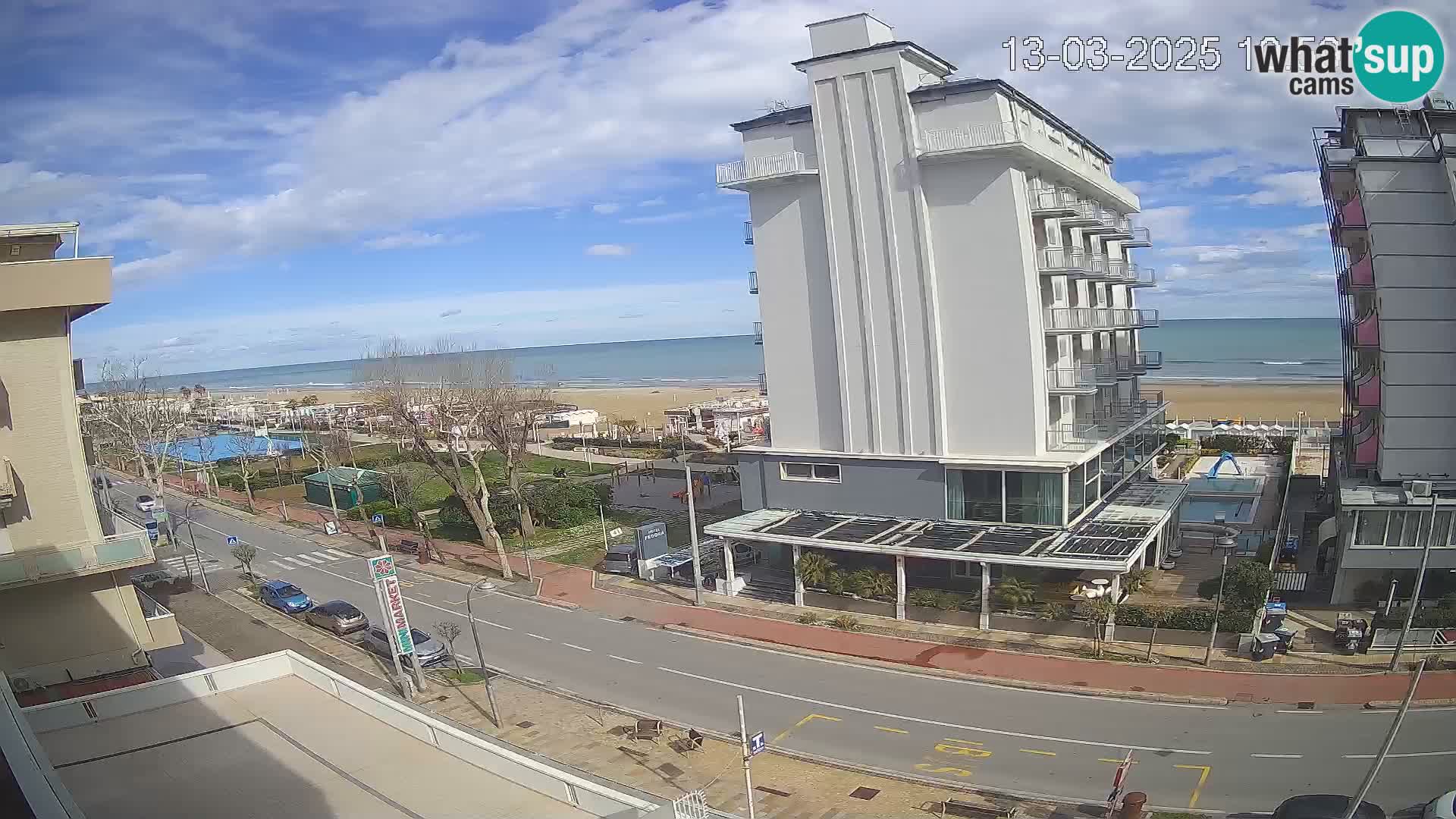 Riccione webcam plage et jardins La Malfa – Bagni Oreste plage 115