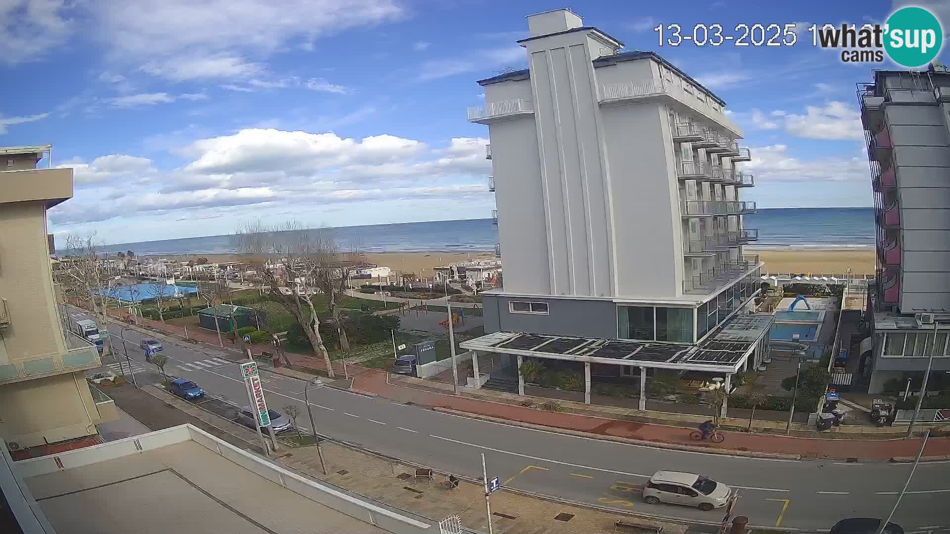 Riccione Webcam Strand und Gärten La Malfa – Bagni Oreste Strand 115