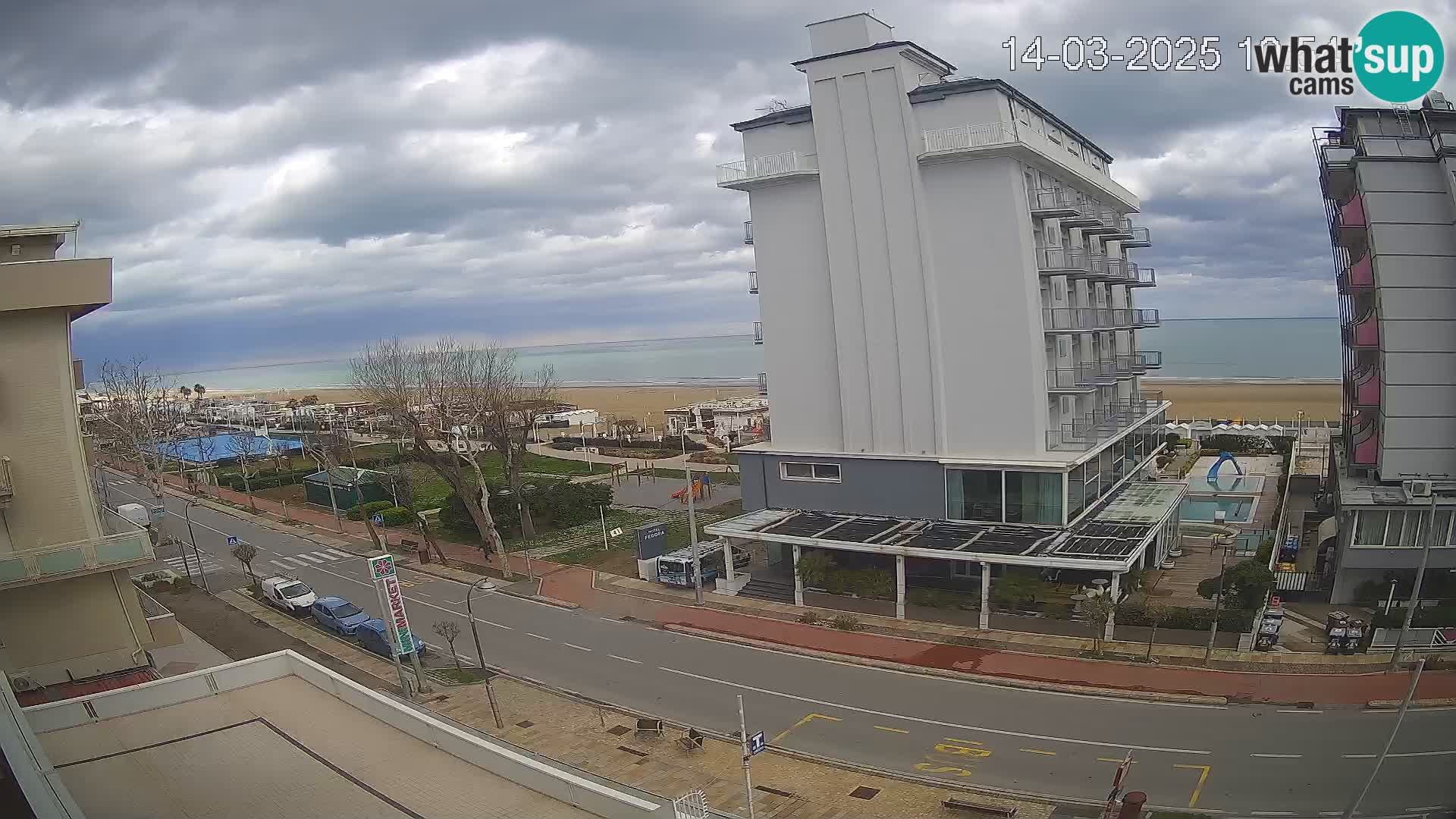 Riccione webcam playa y jardines La Malfa – Playa Bagni Oreste 115