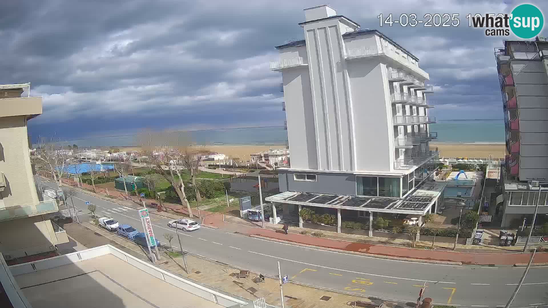 Riccione webcam playa y jardines La Malfa – Playa Bagni Oreste 115