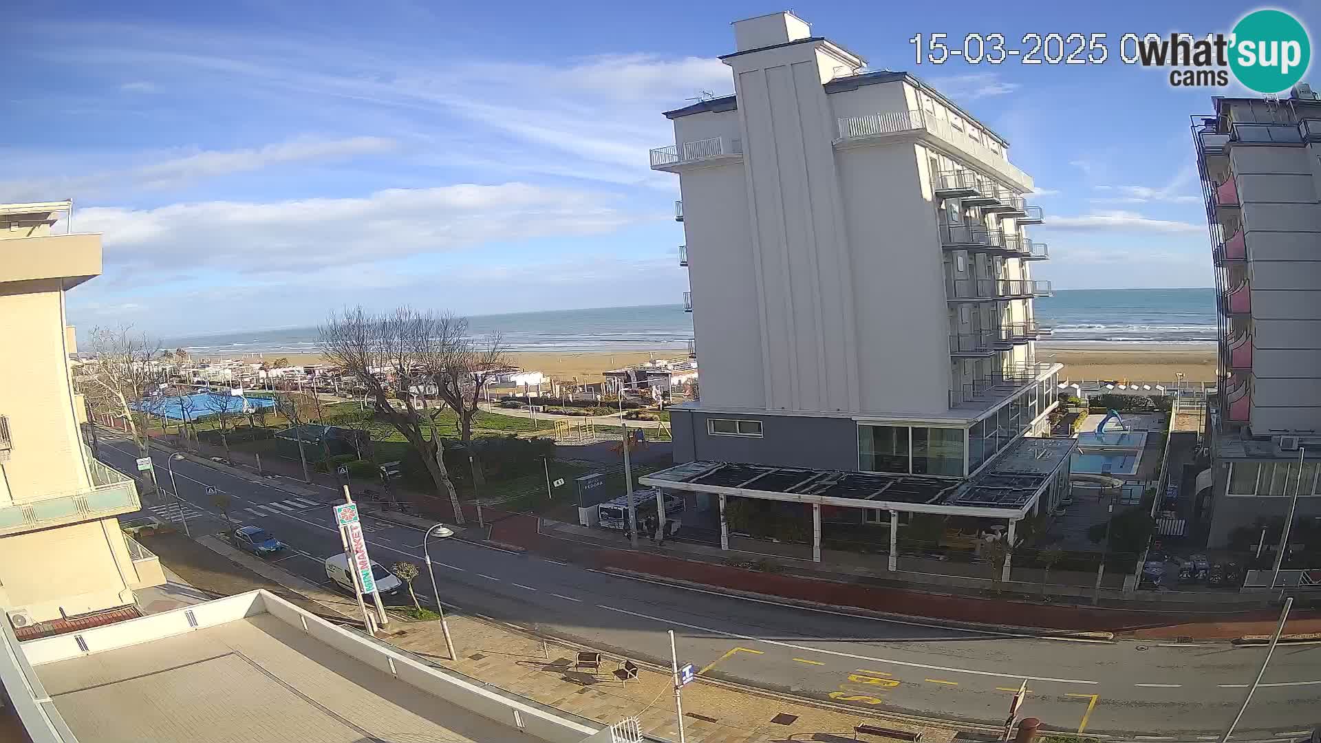 Riccione webcam playa y jardines La Malfa – Playa Bagni Oreste 115