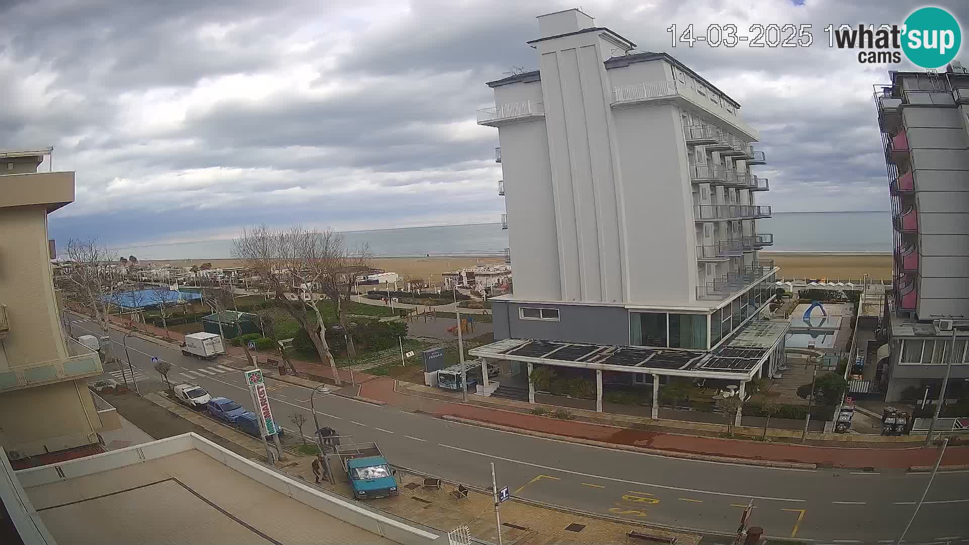 Riccione webcam playa y jardines La Malfa – Playa Bagni Oreste 115