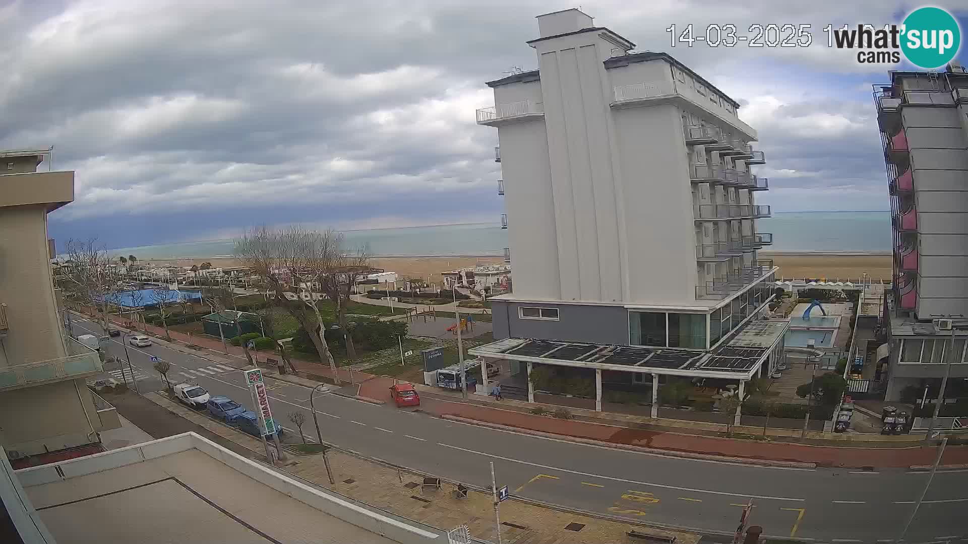 Riccione webcam plage et jardins La Malfa – Bagni Oreste plage 115