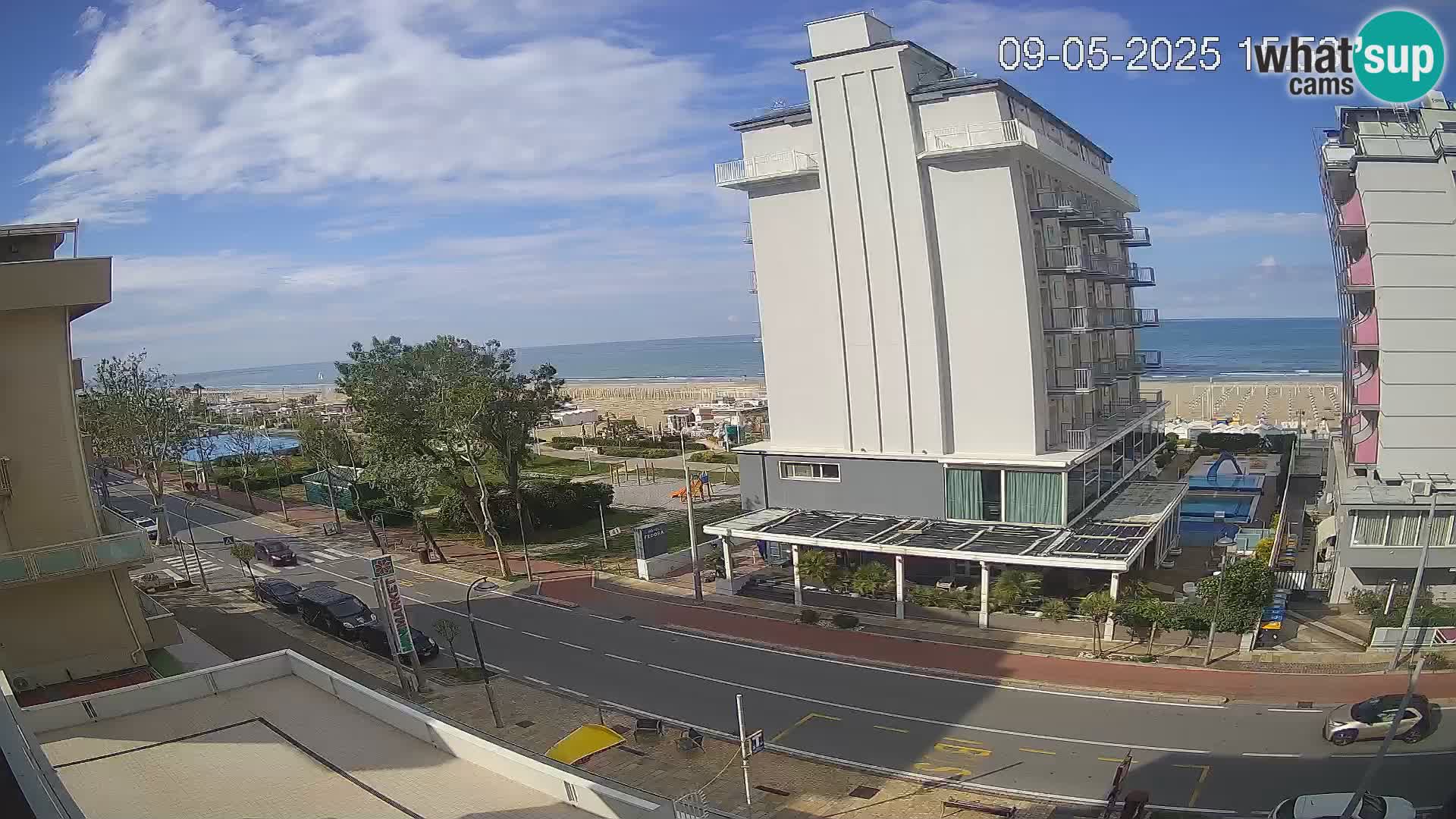 Riccione webcam spiaggia e giardini La Malfa – Bagni Oreste spiaggia 115