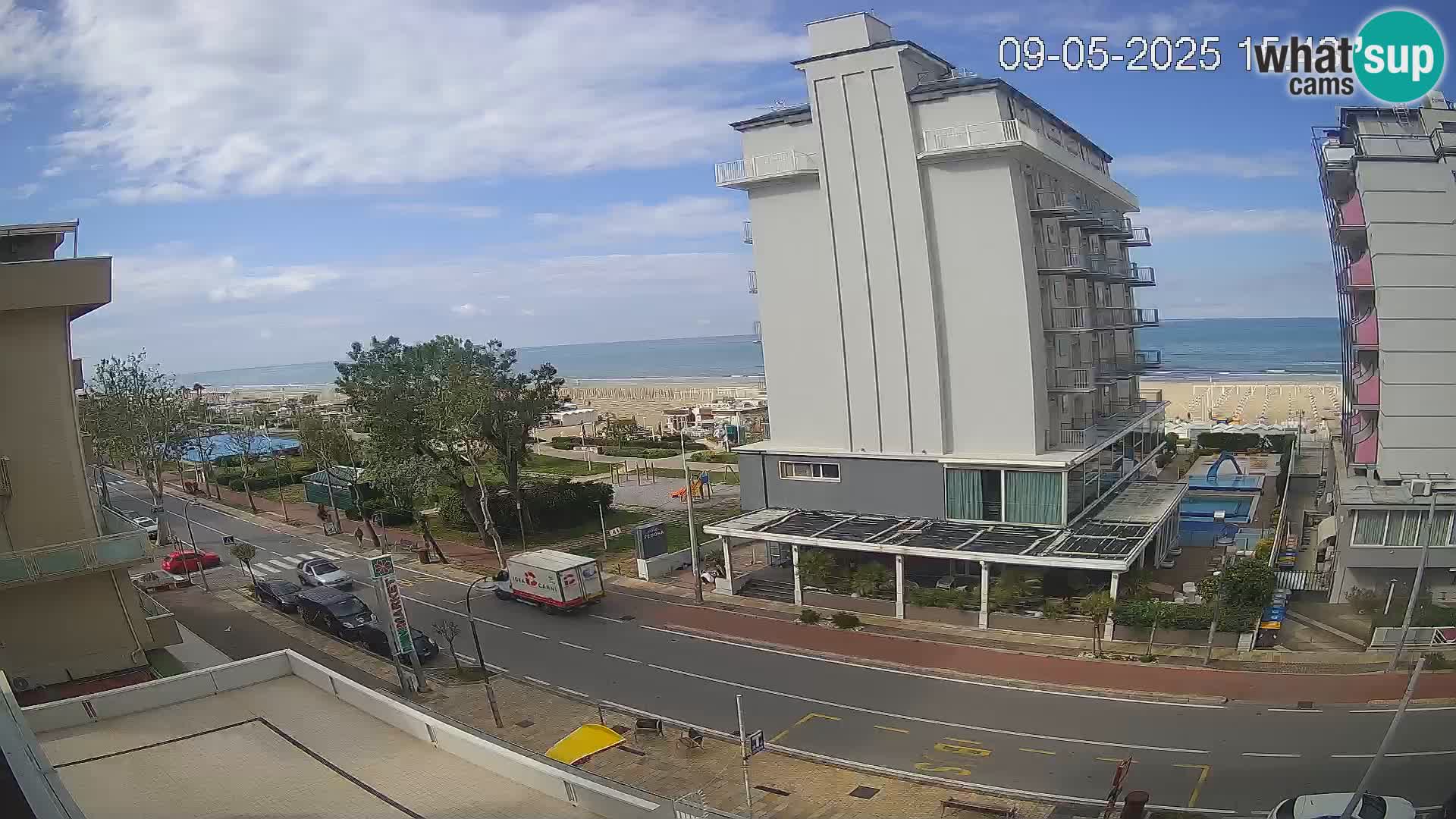 Riccione webcam spiaggia e giardini La Malfa – Bagni Oreste spiaggia 115
