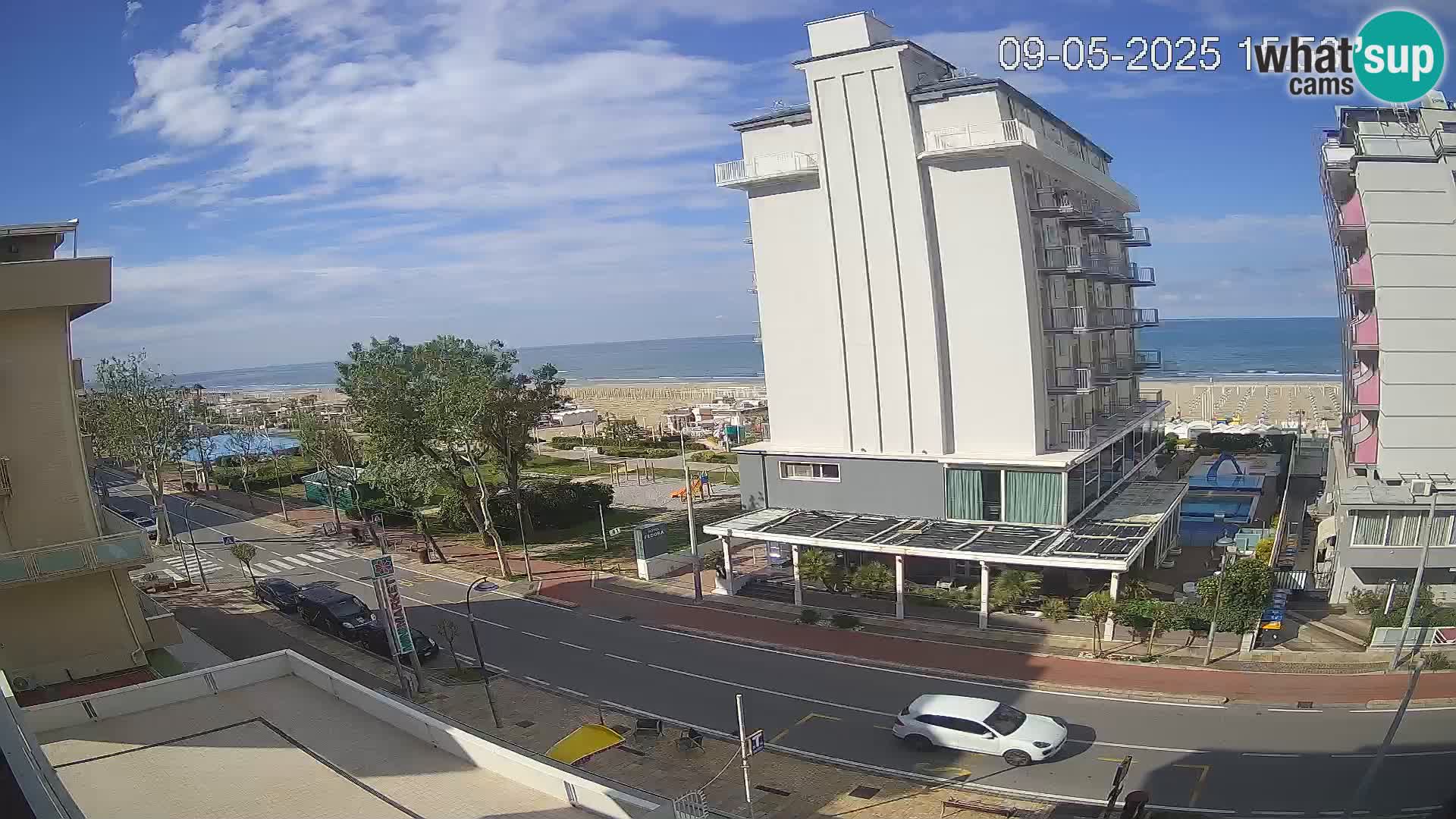 Riccione webcam plage et jardins La Malfa – Bagni Oreste plage 115