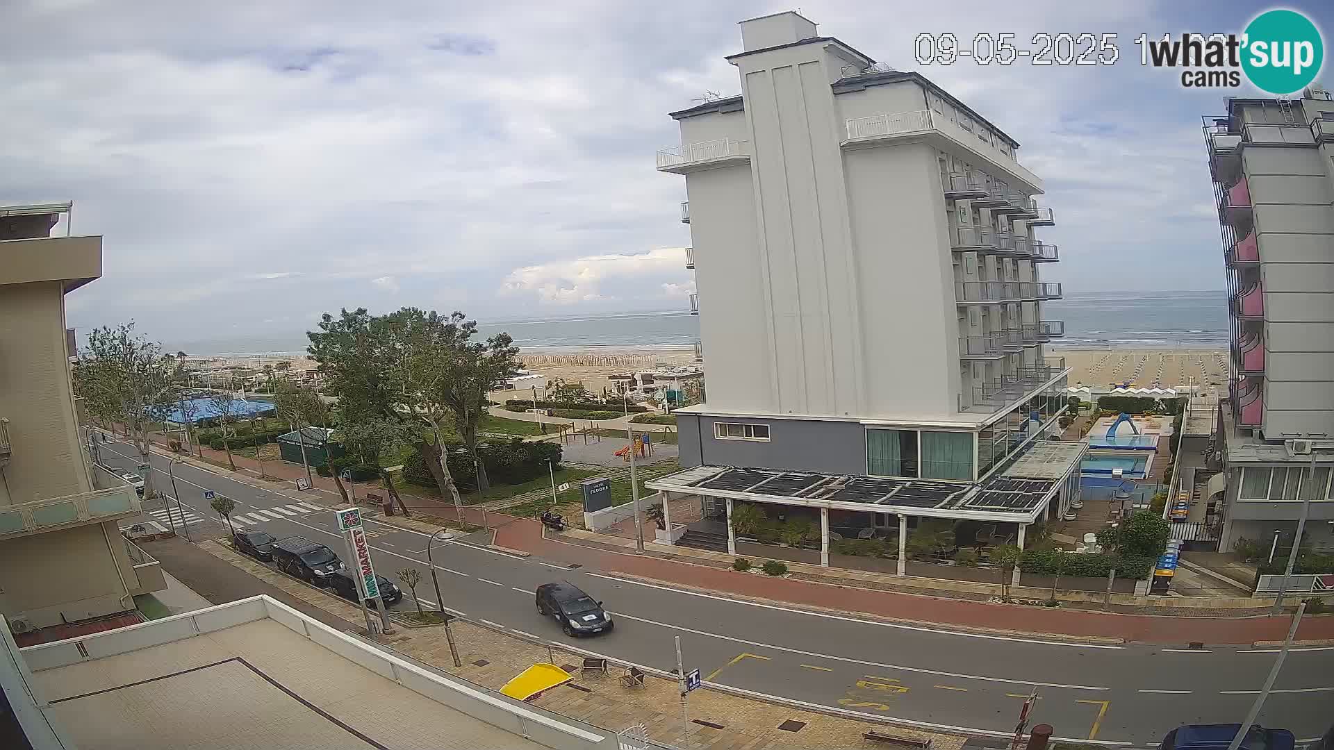 Riccione web kamera plaža i vrtovi La Malfa – plaža Bagni Oreste 115