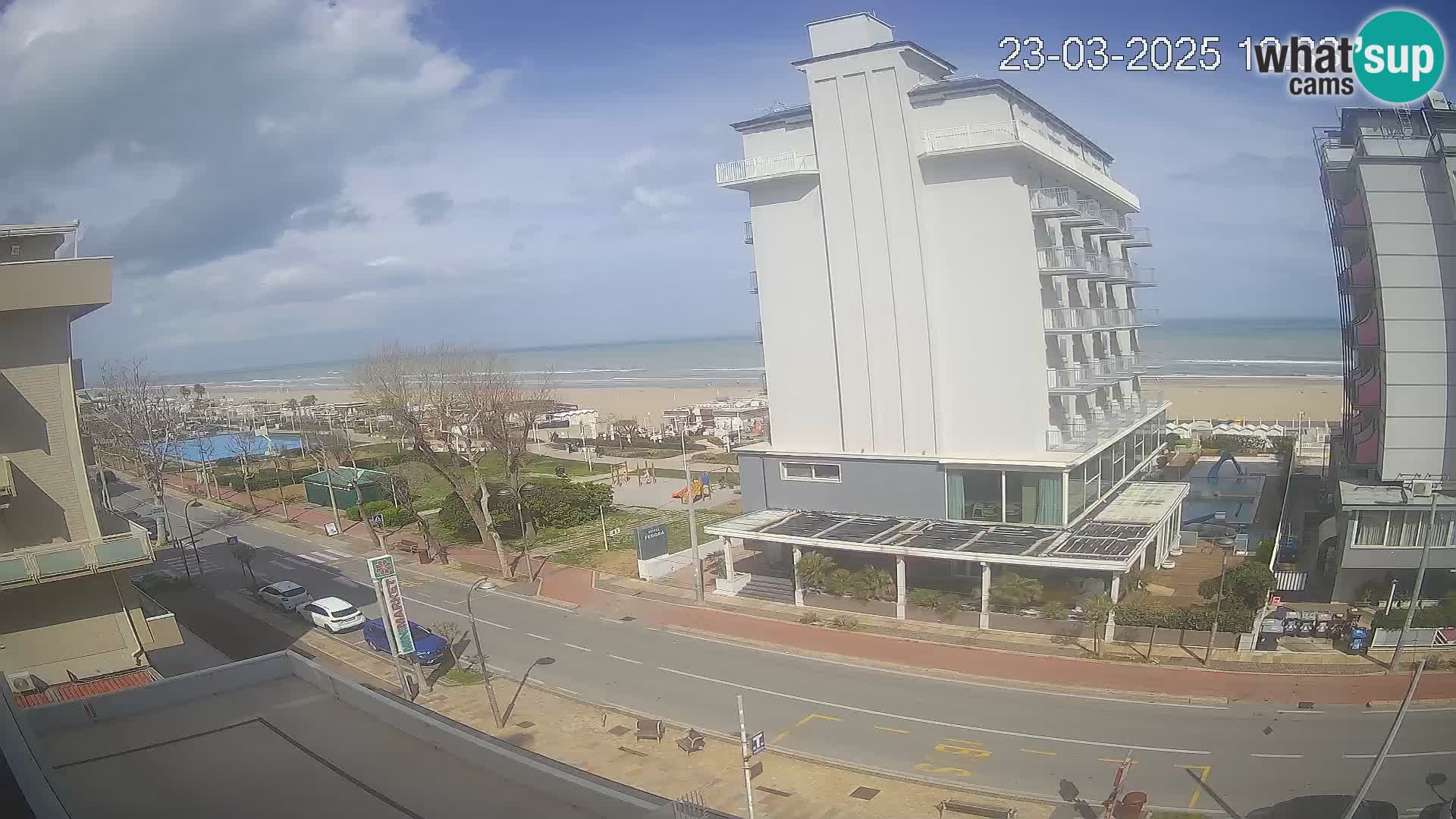 Riccione webcam plage et jardins La Malfa – Bagni Oreste plage 115