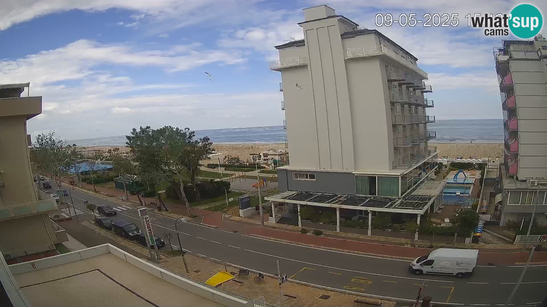 Riccione Webcam Strand und Gärten La Malfa – Bagni Oreste Strand 115