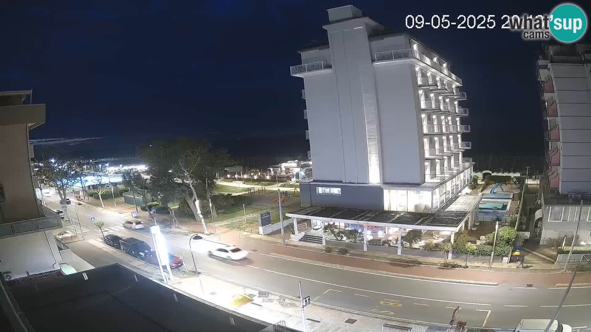 Riccione webcam playa y jardines La Malfa – Playa Bagni Oreste 115