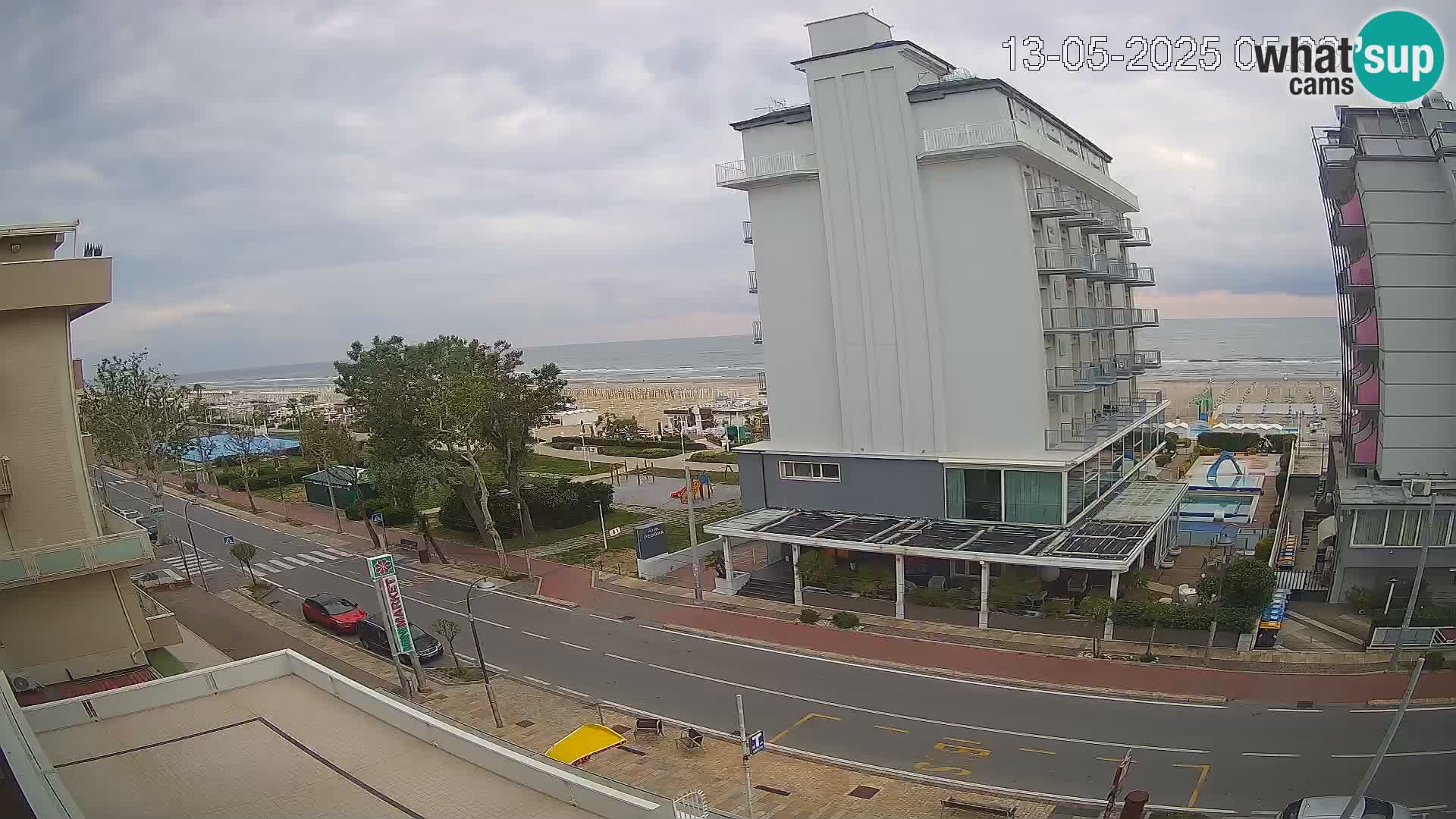 Riccione webcam plage et jardins La Malfa – Bagni Oreste plage 115