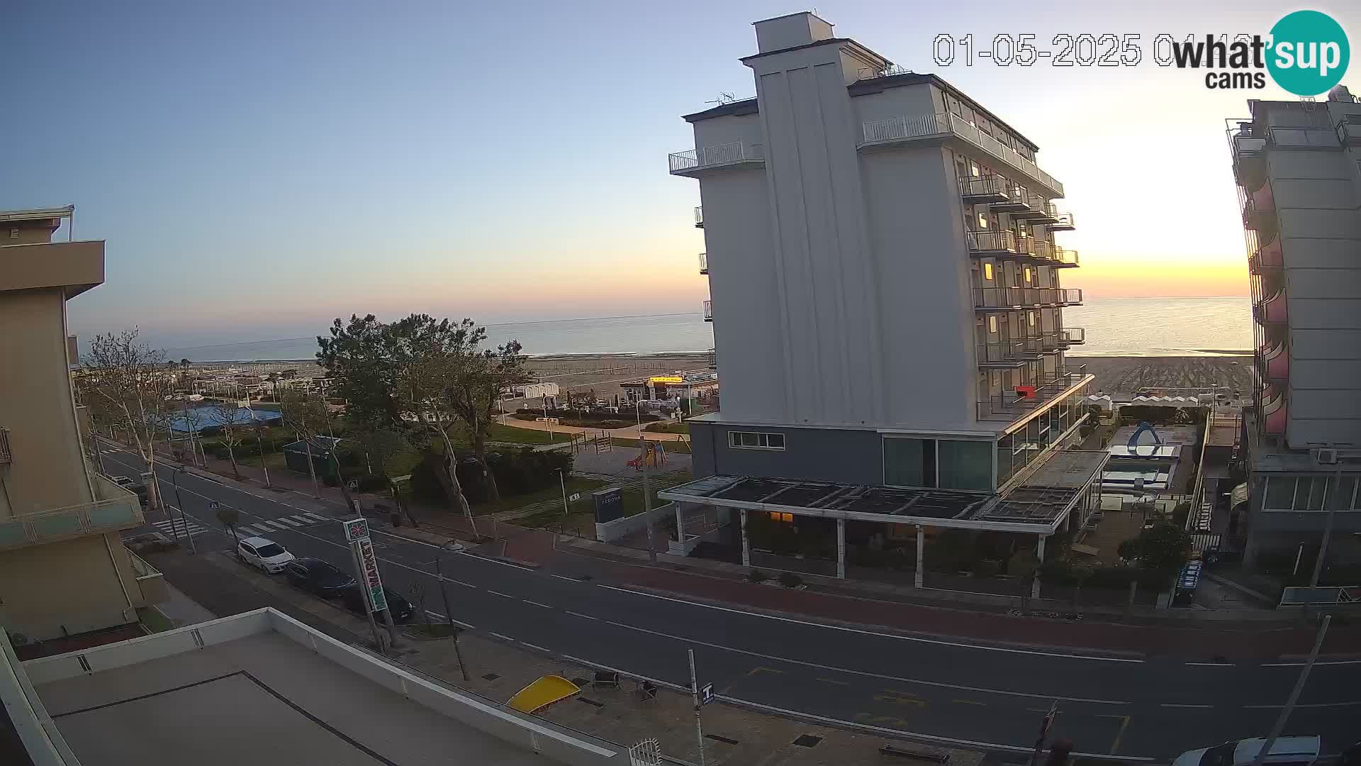 Riccione Webcam Strand und Gärten La Malfa – Bagni Oreste Strand 115