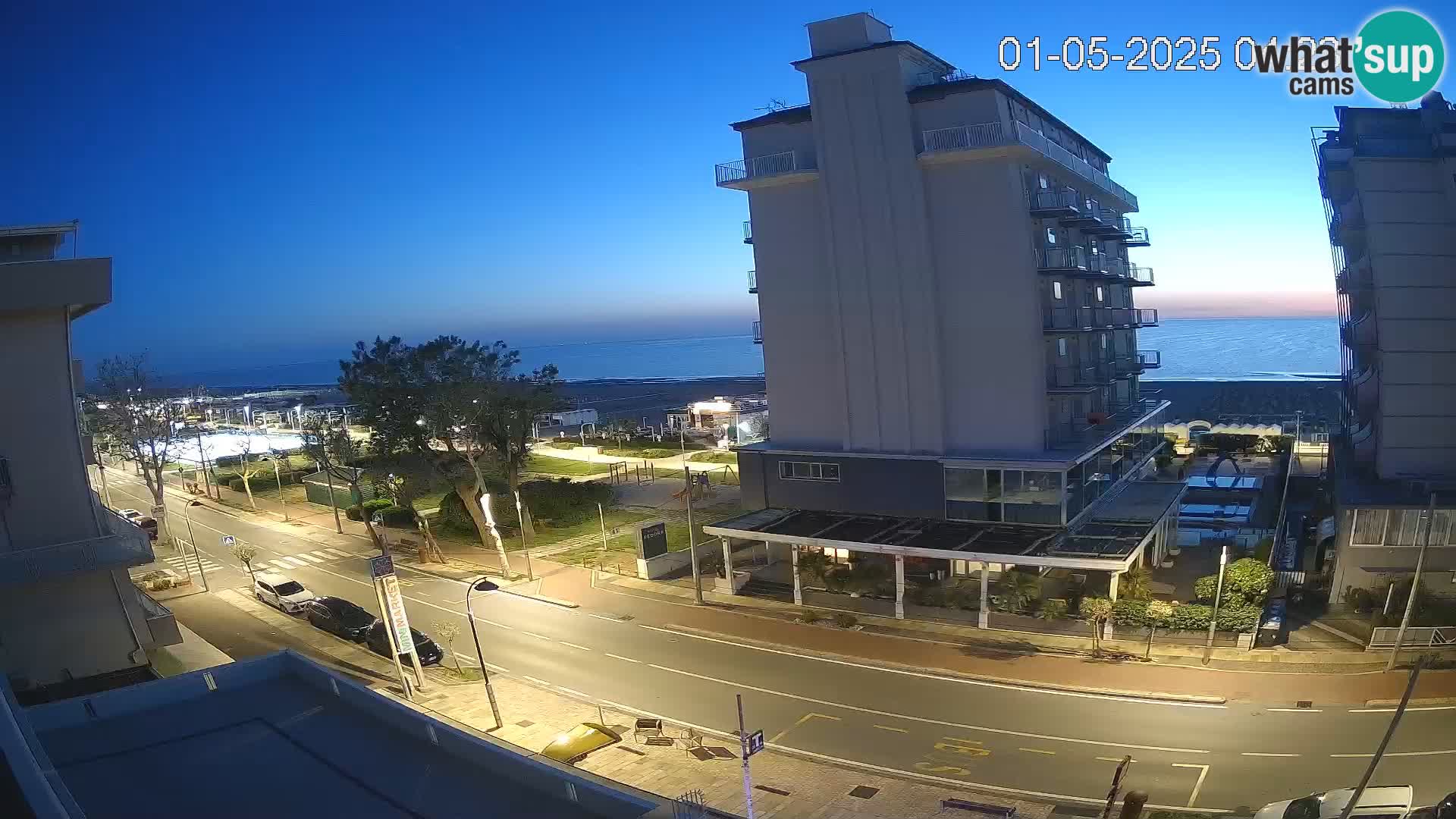 Riccione Webcam Strand und Gärten La Malfa – Bagni Oreste Strand 115