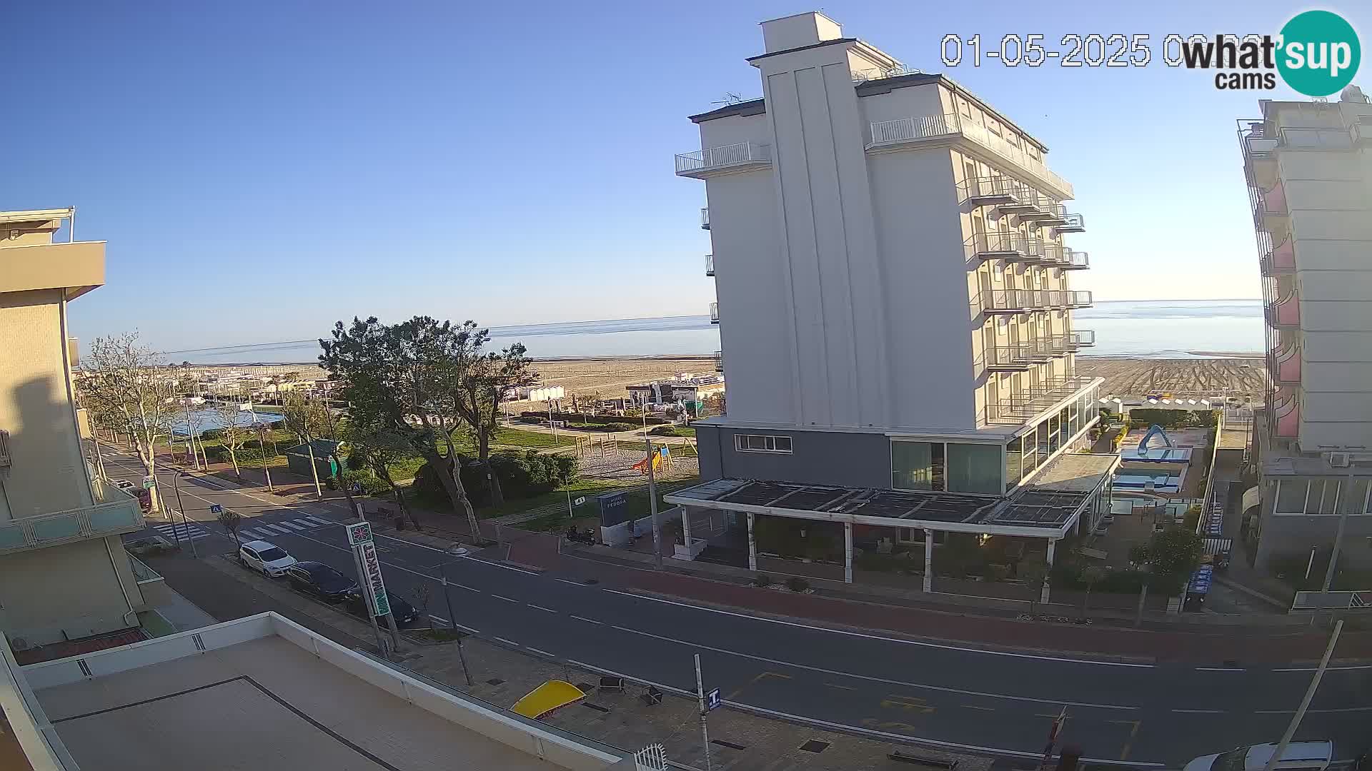 Riccione Webcam Strand und Gärten La Malfa – Bagni Oreste Strand 115