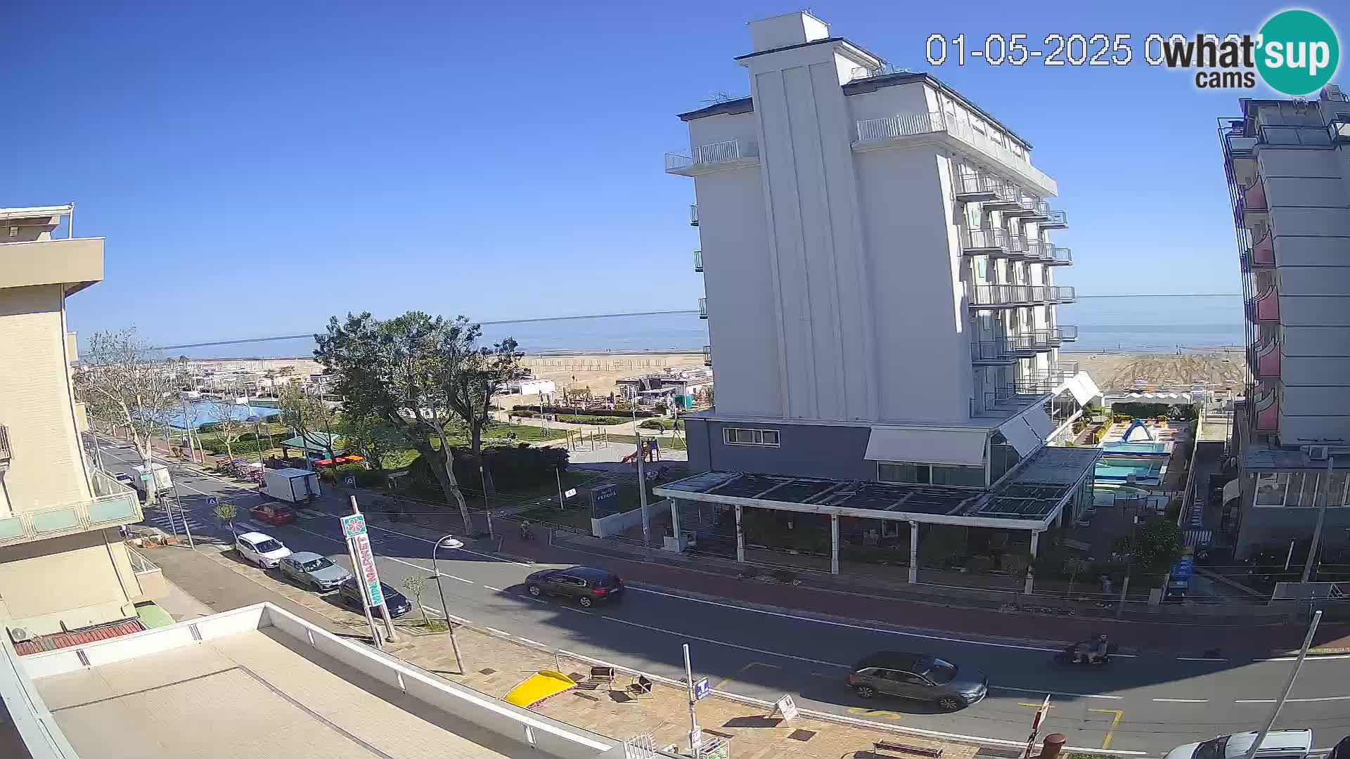 Riccione Webcam Strand und Gärten La Malfa – Bagni Oreste Strand 115
