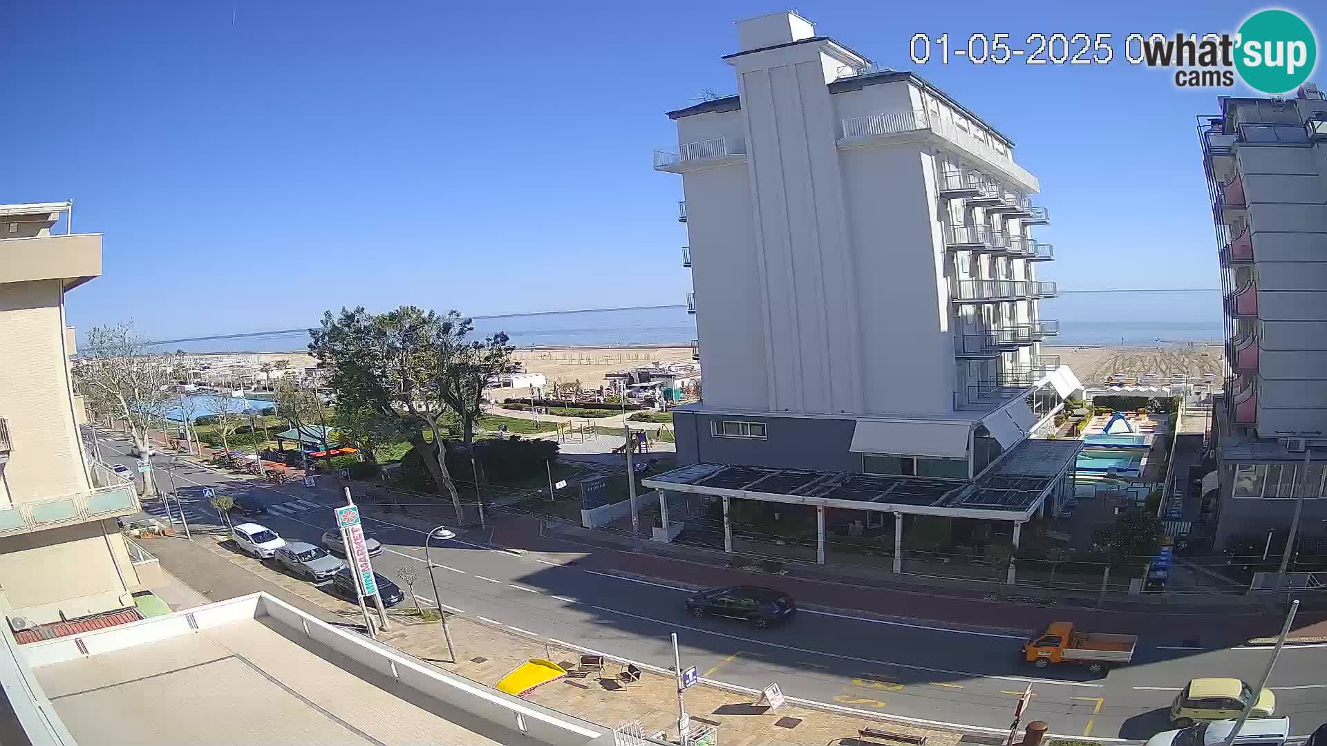Riccione Webcam Strand und Gärten La Malfa – Bagni Oreste Strand 115