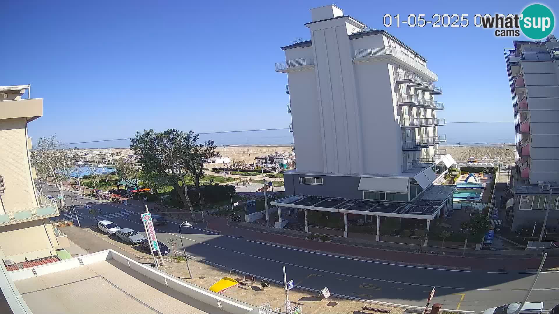 Riccione Webcam Strand und Gärten La Malfa – Bagni Oreste Strand 115
