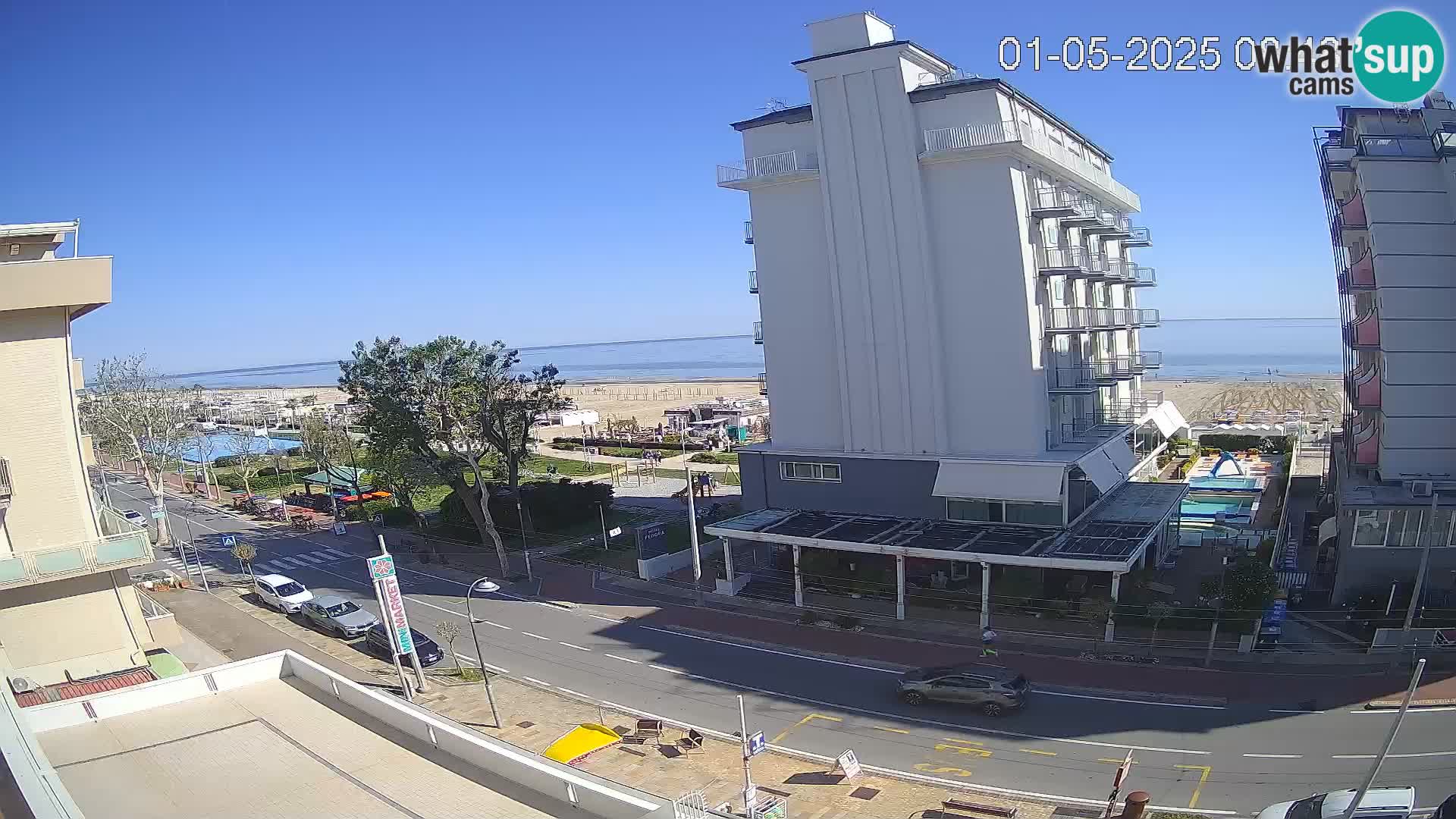 Riccione Webcam Strand und Gärten La Malfa – Bagni Oreste Strand 115