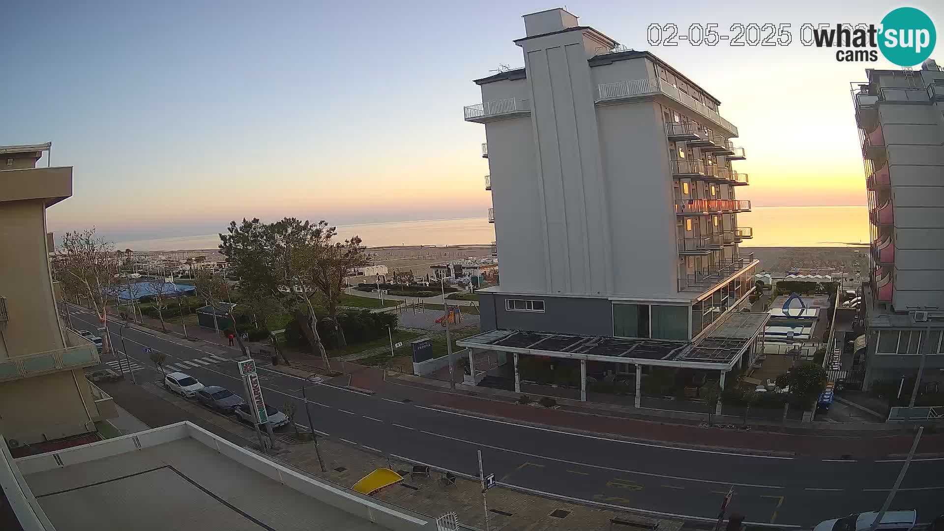 Riccione webcam spiaggia e giardini La Malfa – Bagni Oreste spiaggia 115
