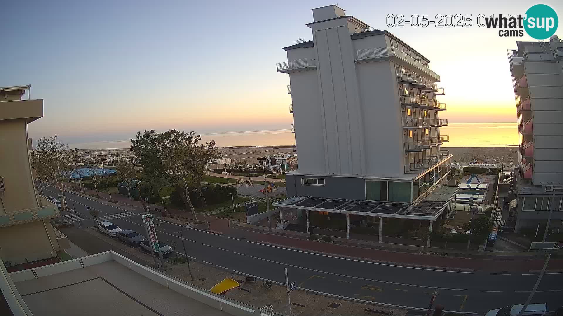Riccione webcam spiaggia e giardini La Malfa – Bagni Oreste spiaggia 115