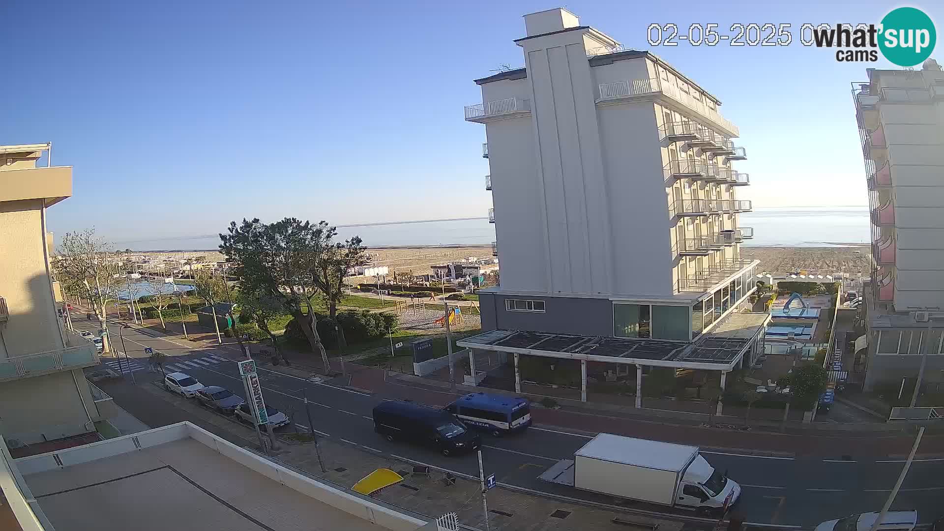 Riccione webcam playa y jardines La Malfa – Playa Bagni Oreste 115
