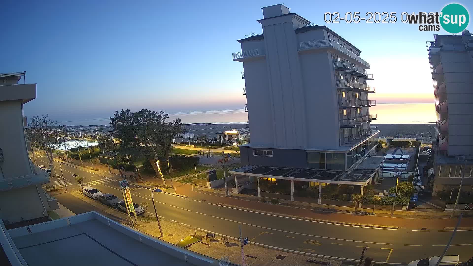 Riccione webcam plage et jardins La Malfa – Bagni Oreste plage 115