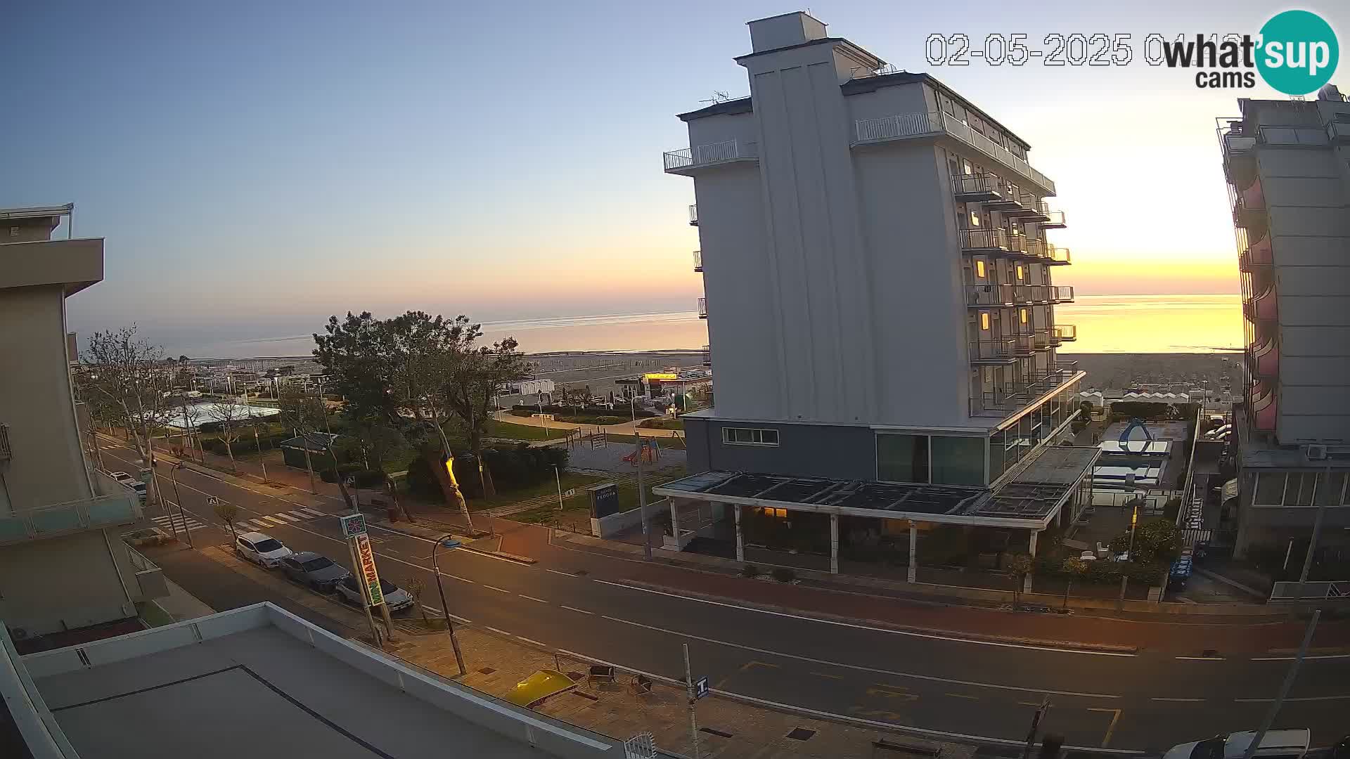 Riccione Webcam Strand und Gärten La Malfa – Bagni Oreste Strand 115