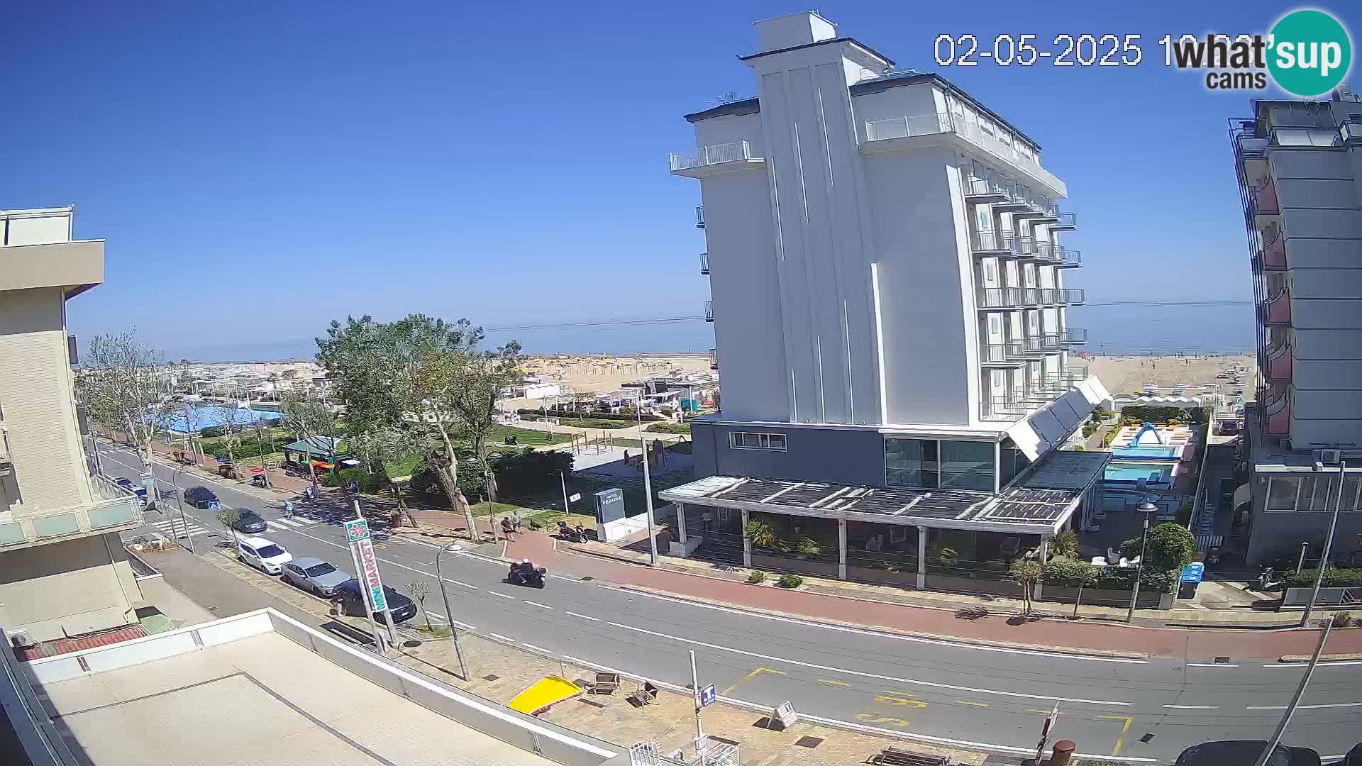Riccione livecam beach and La Malfa gardens – Bagni Oreste spiaggia 115
