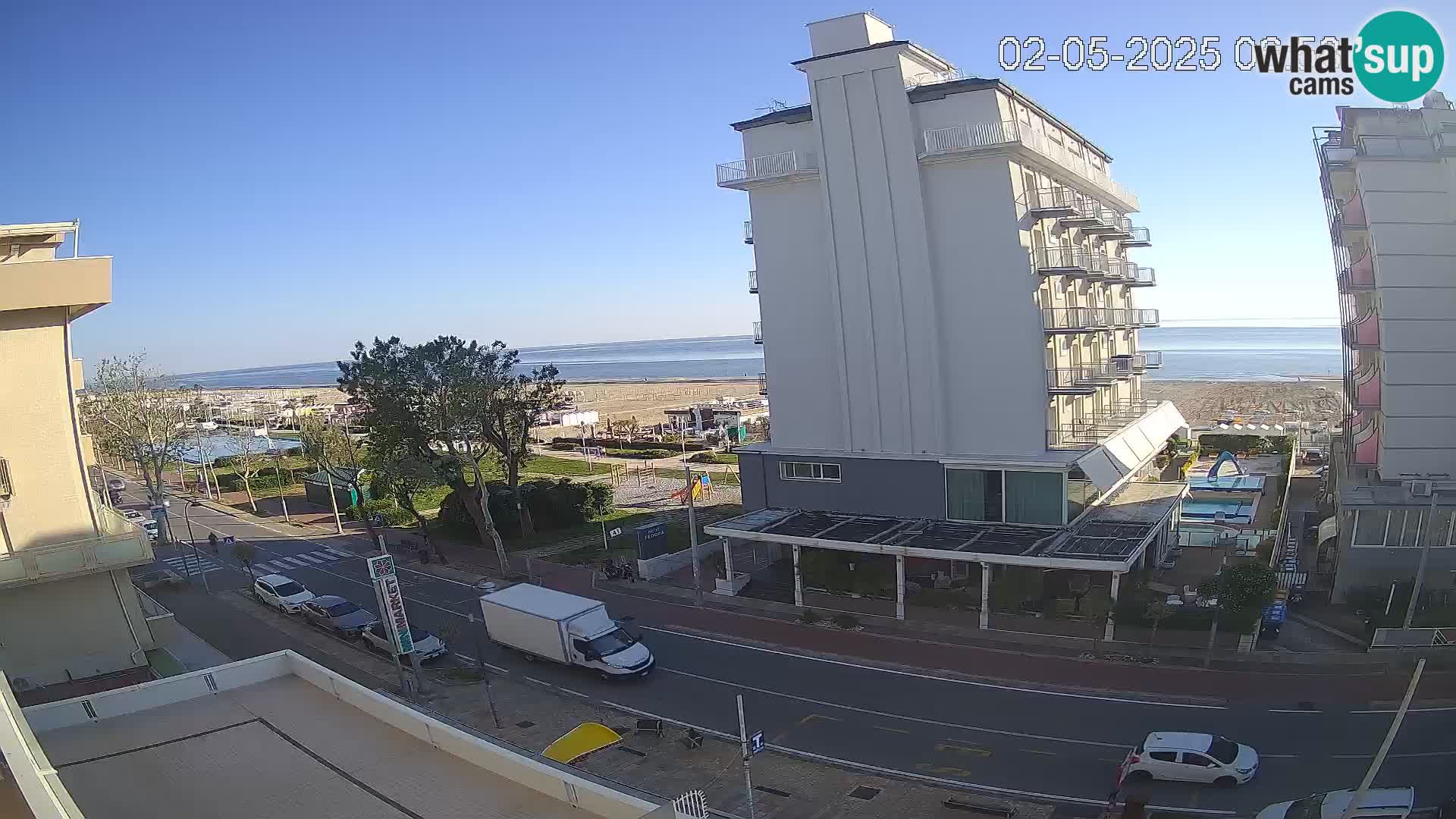 Riccione Webcam Strand und Gärten La Malfa – Bagni Oreste Strand 115