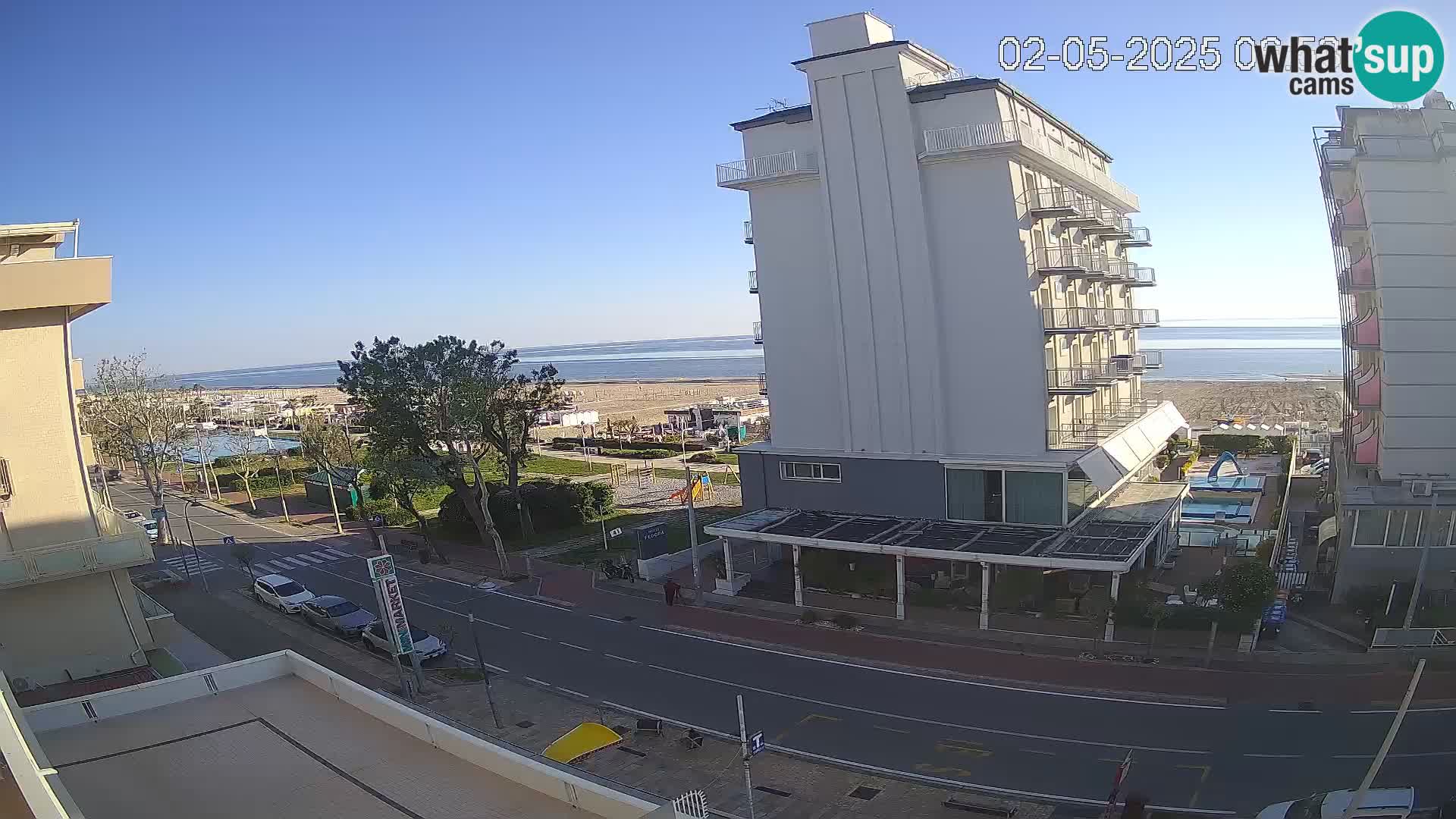 Riccione Webcam Strand und Gärten La Malfa – Bagni Oreste Strand 115