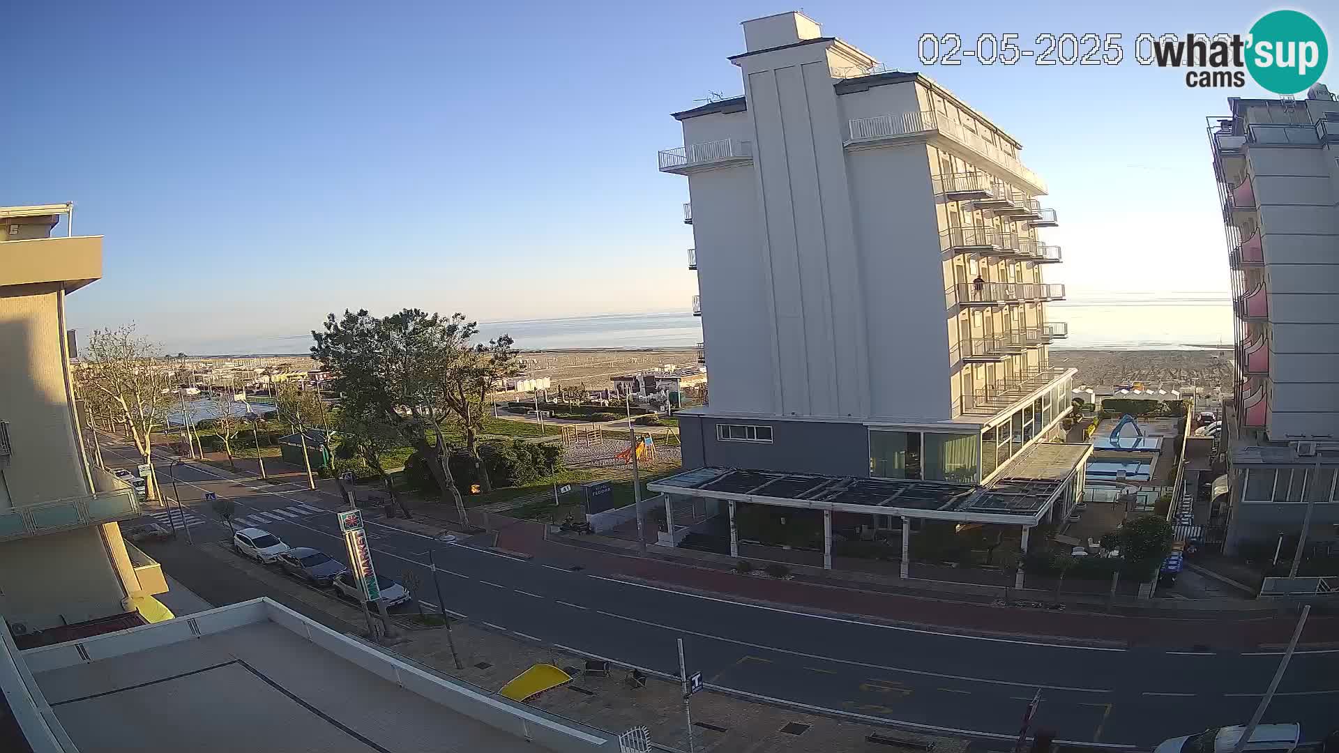 Riccione Webcam Strand und Gärten La Malfa – Bagni Oreste Strand 115