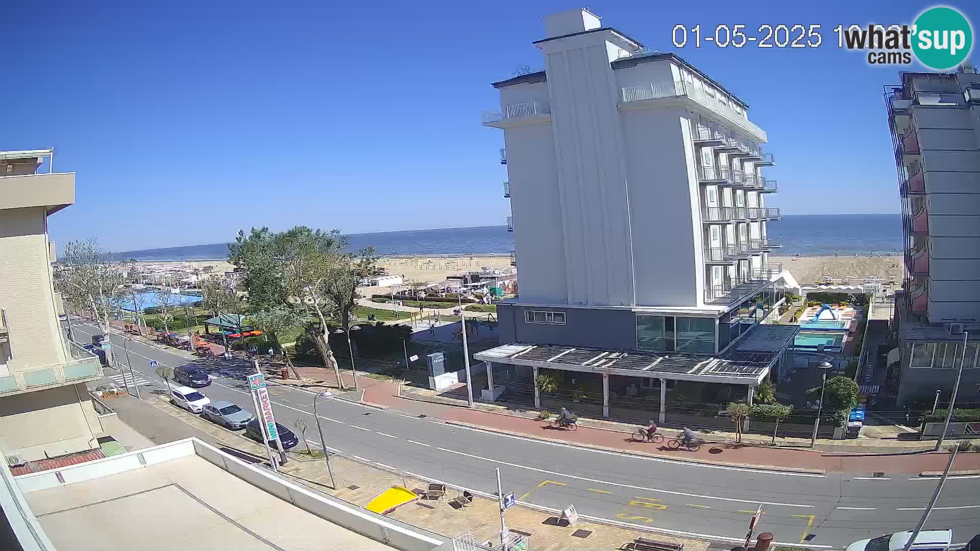 Riccione Webcam Strand und Gärten La Malfa – Bagni Oreste Strand 115