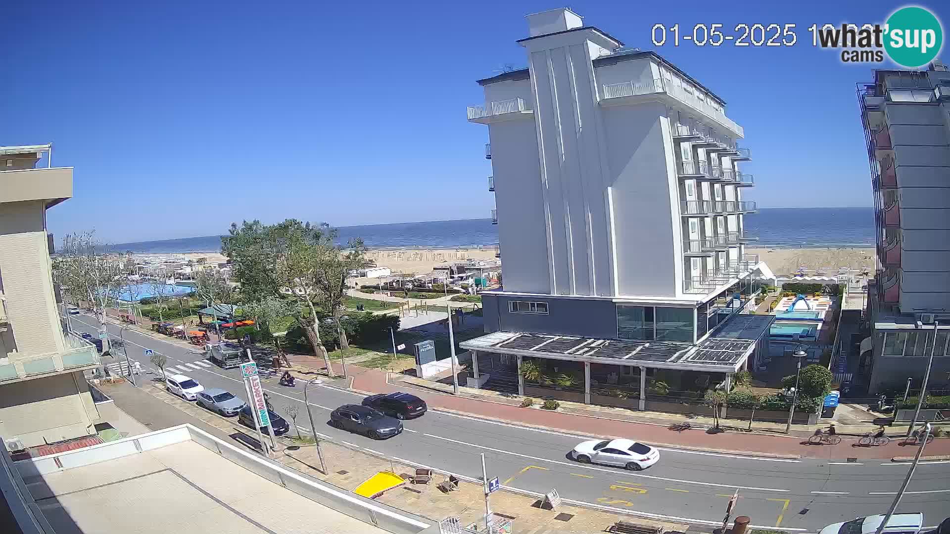 Riccione webcam spiaggia e giardini La Malfa – Bagni Oreste spiaggia 115
