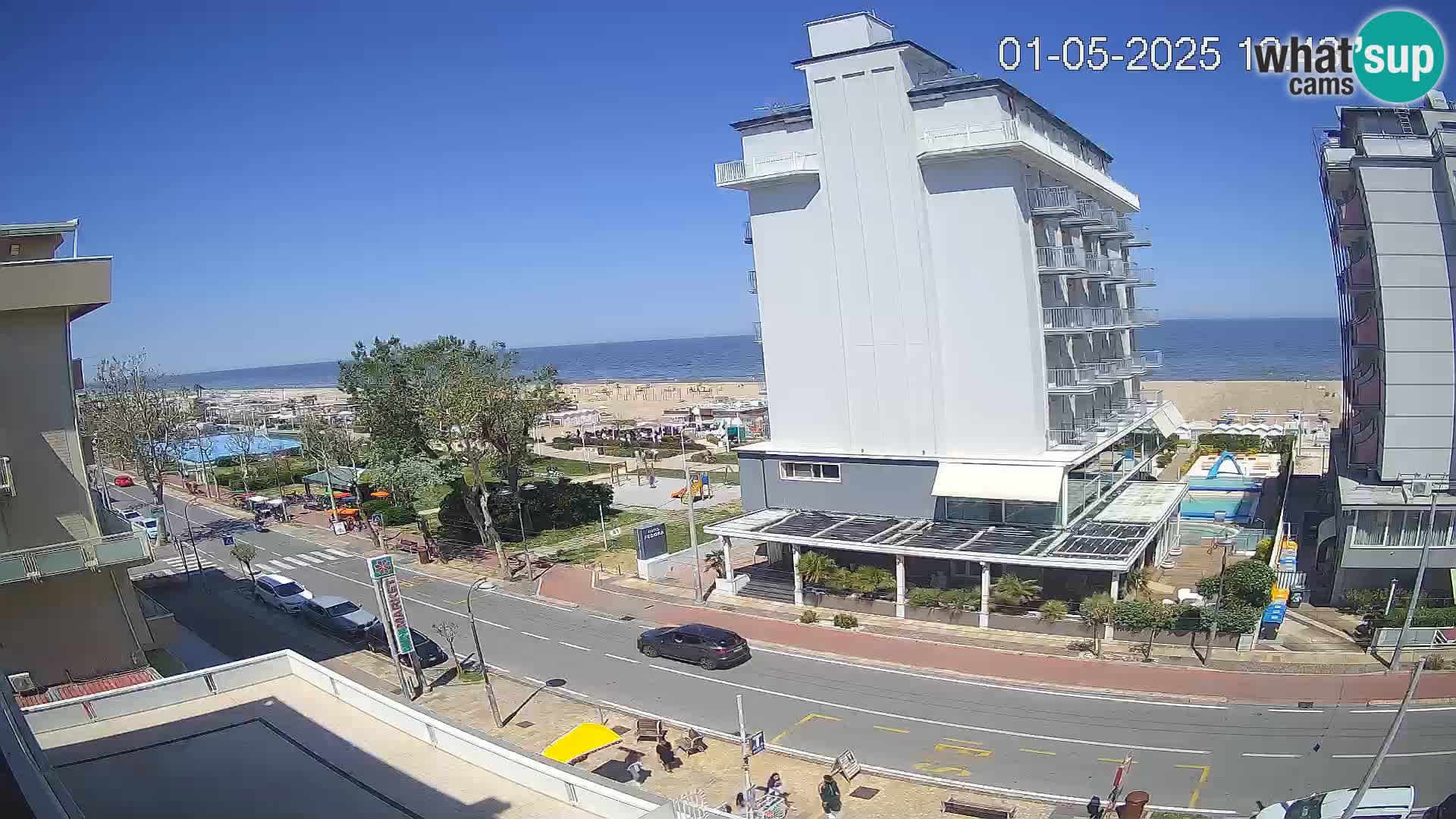 Riccione webcam spiaggia e giardini La Malfa – Bagni Oreste spiaggia 115