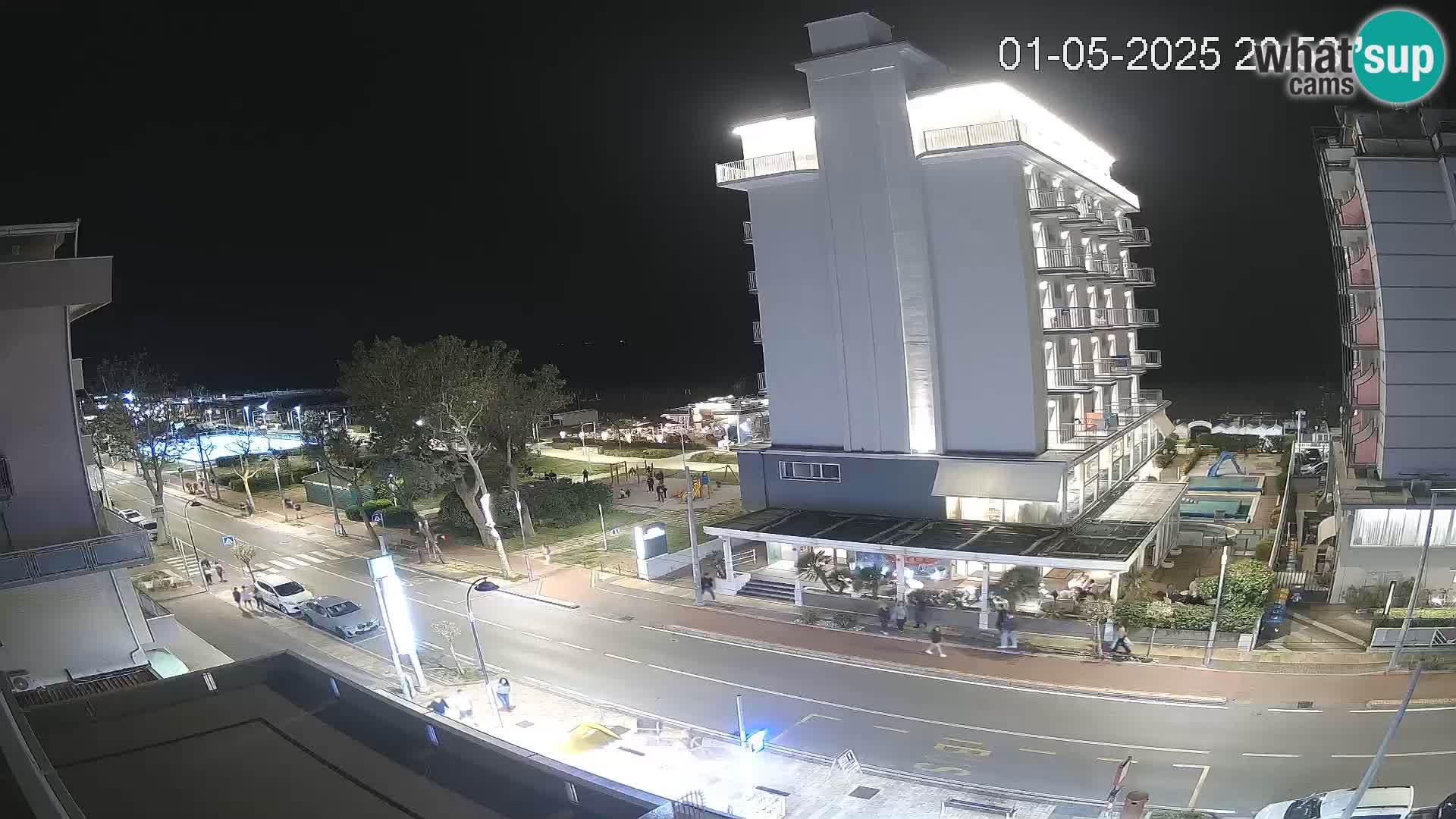 Riccione webcam plage et jardins La Malfa – Bagni Oreste plage 115