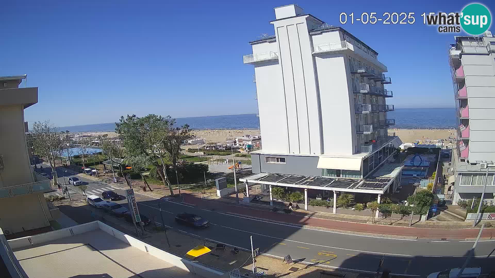 Riccione Webcam Strand und Gärten La Malfa – Bagni Oreste Strand 115