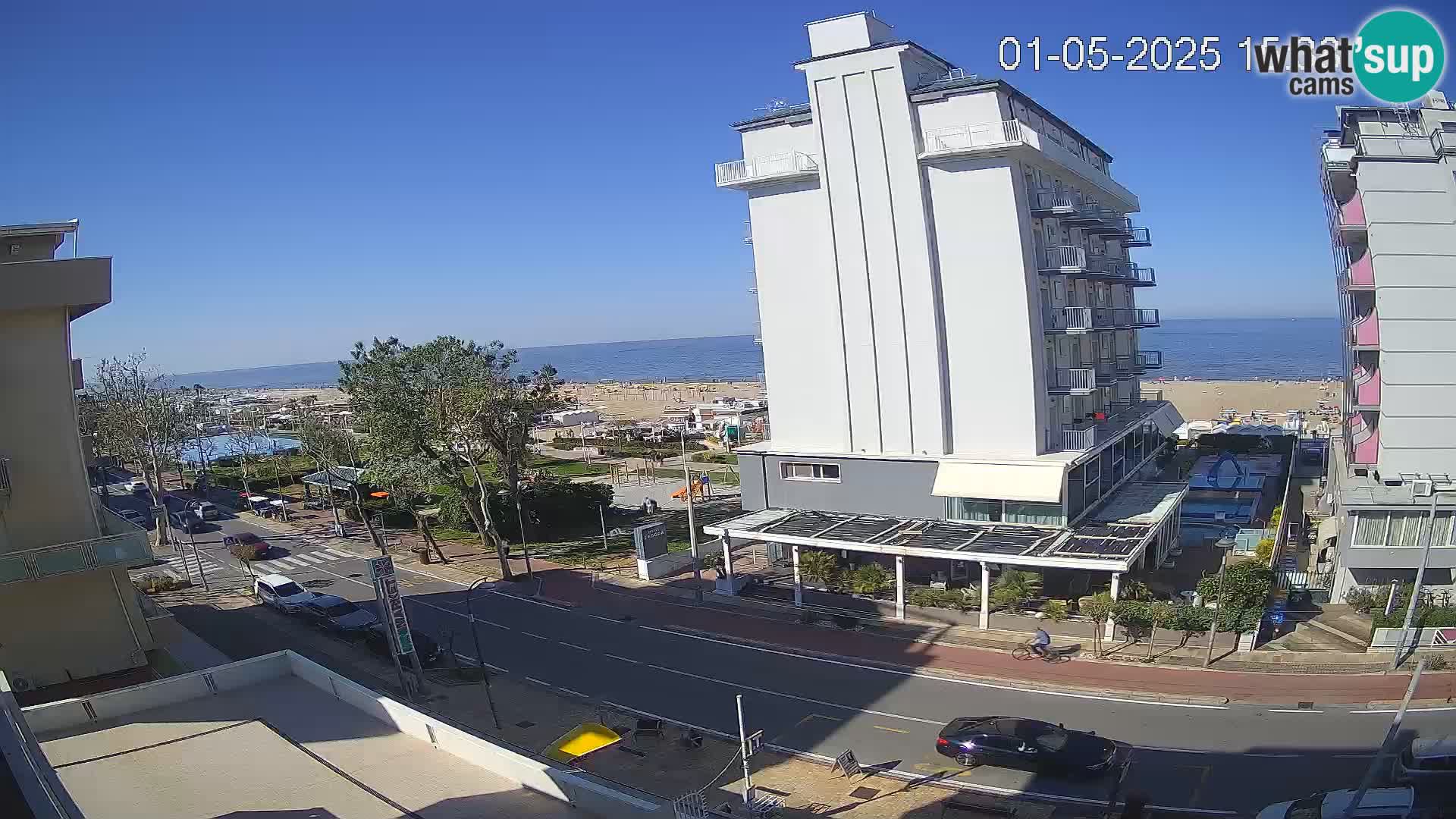 Riccione Webcam Strand und Gärten La Malfa – Bagni Oreste Strand 115