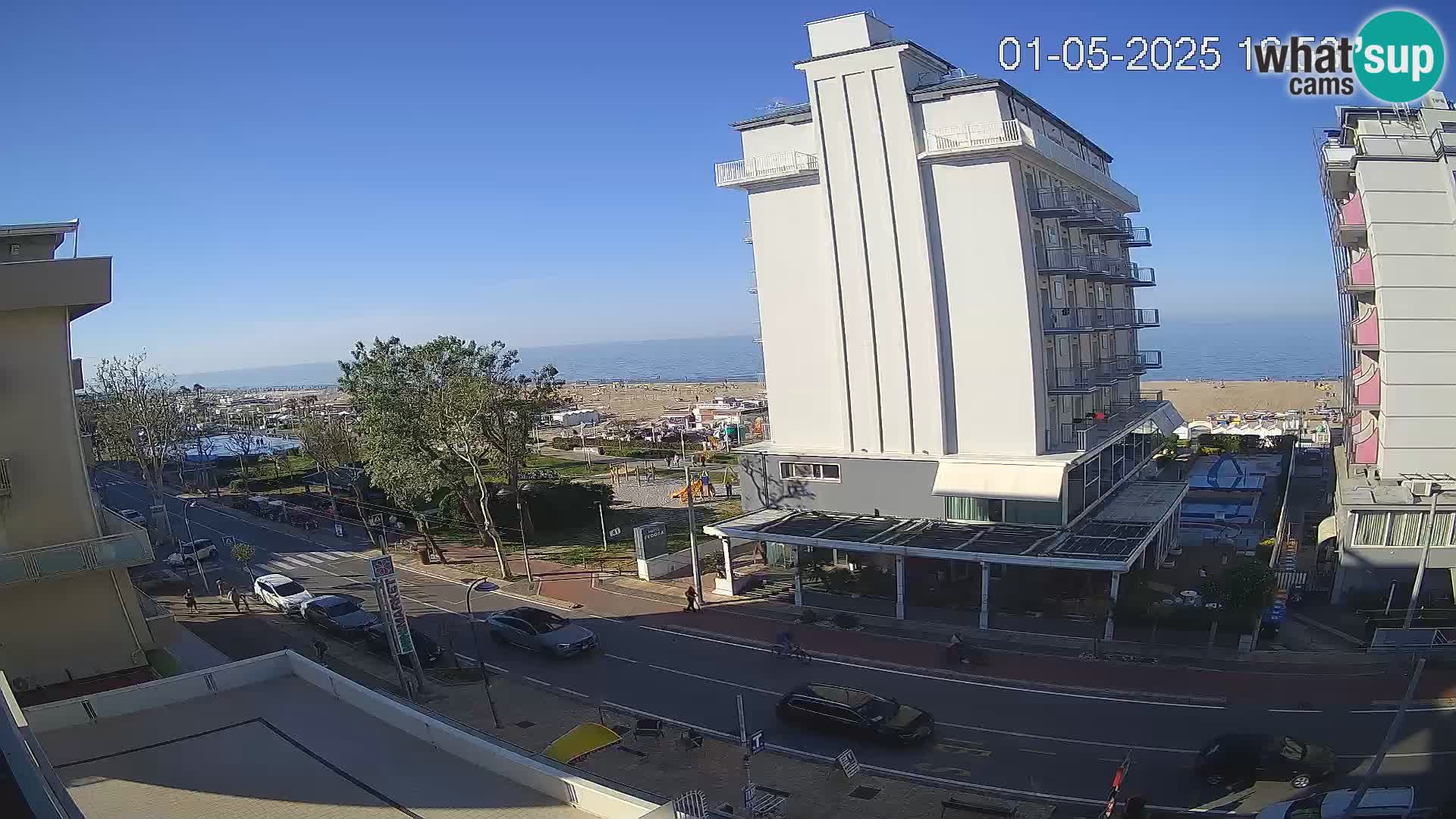 Riccione Webcam Strand und Gärten La Malfa – Bagni Oreste Strand 115