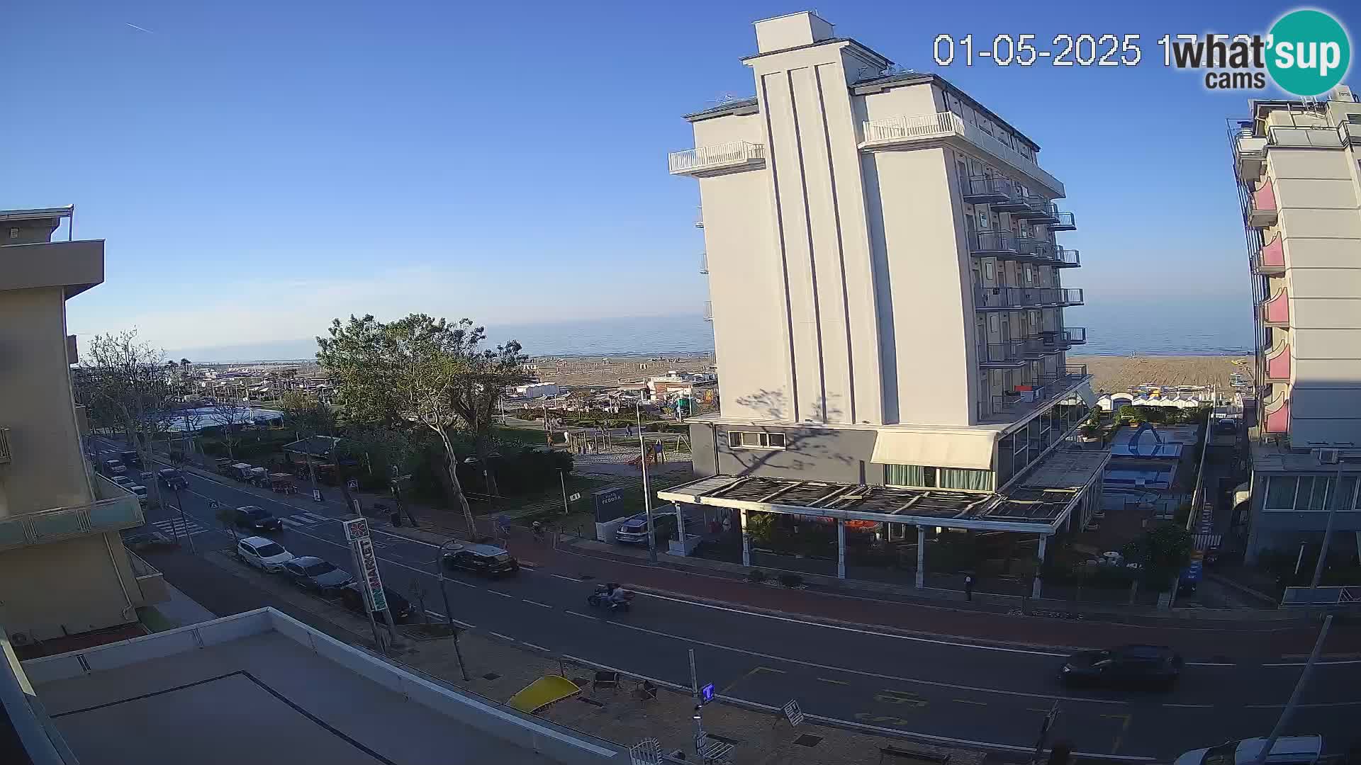 Riccione Webcam Strand und Gärten La Malfa – Bagni Oreste Strand 115