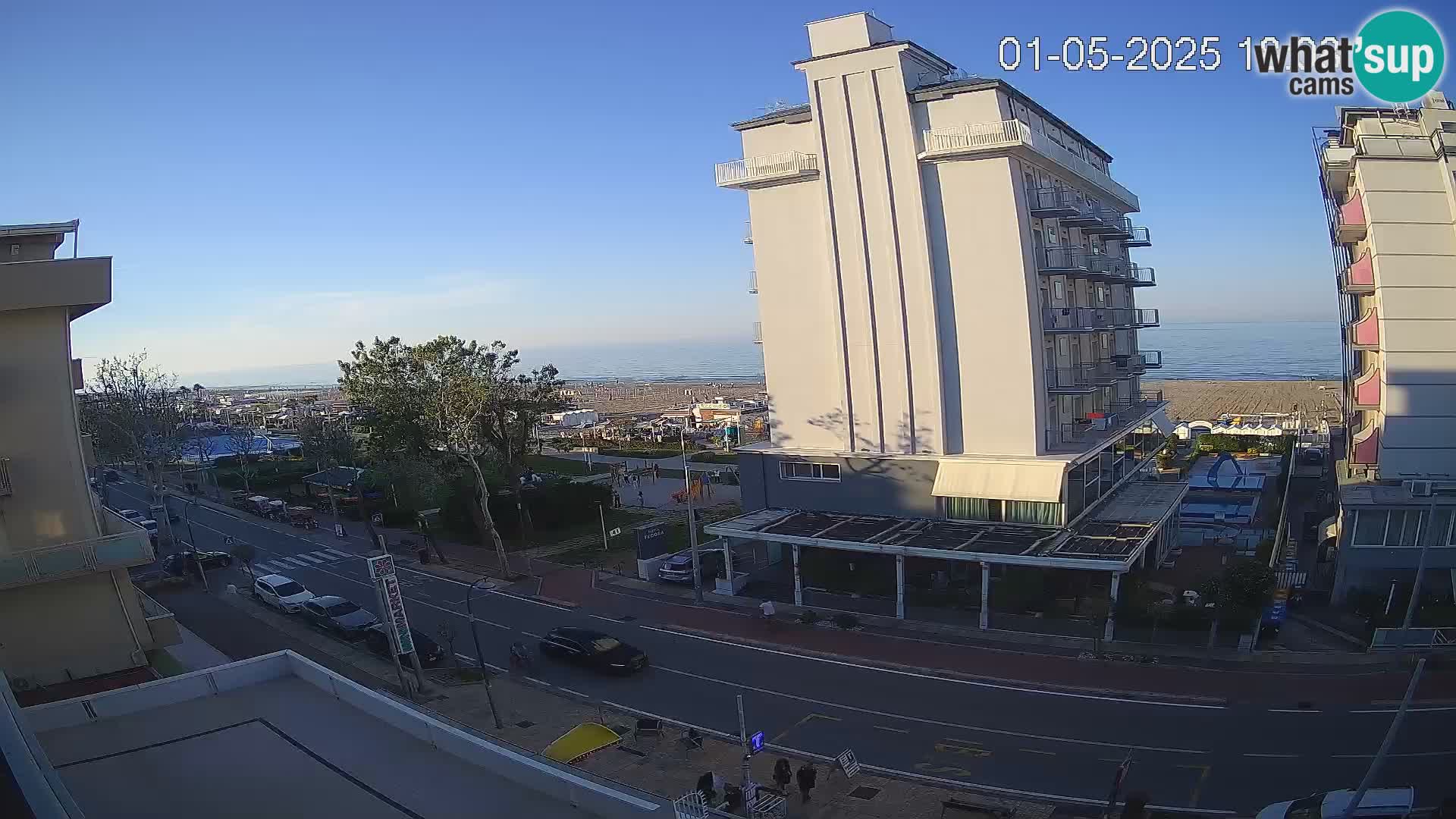 Riccione Webcam Strand und Gärten La Malfa – Bagni Oreste Strand 115