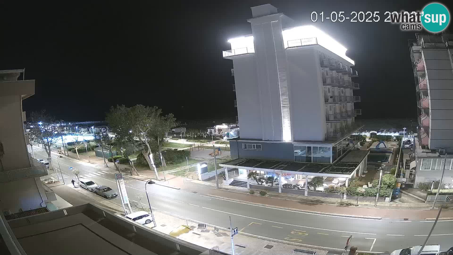 Riccione webcam plage et jardins La Malfa – Bagni Oreste plage 115