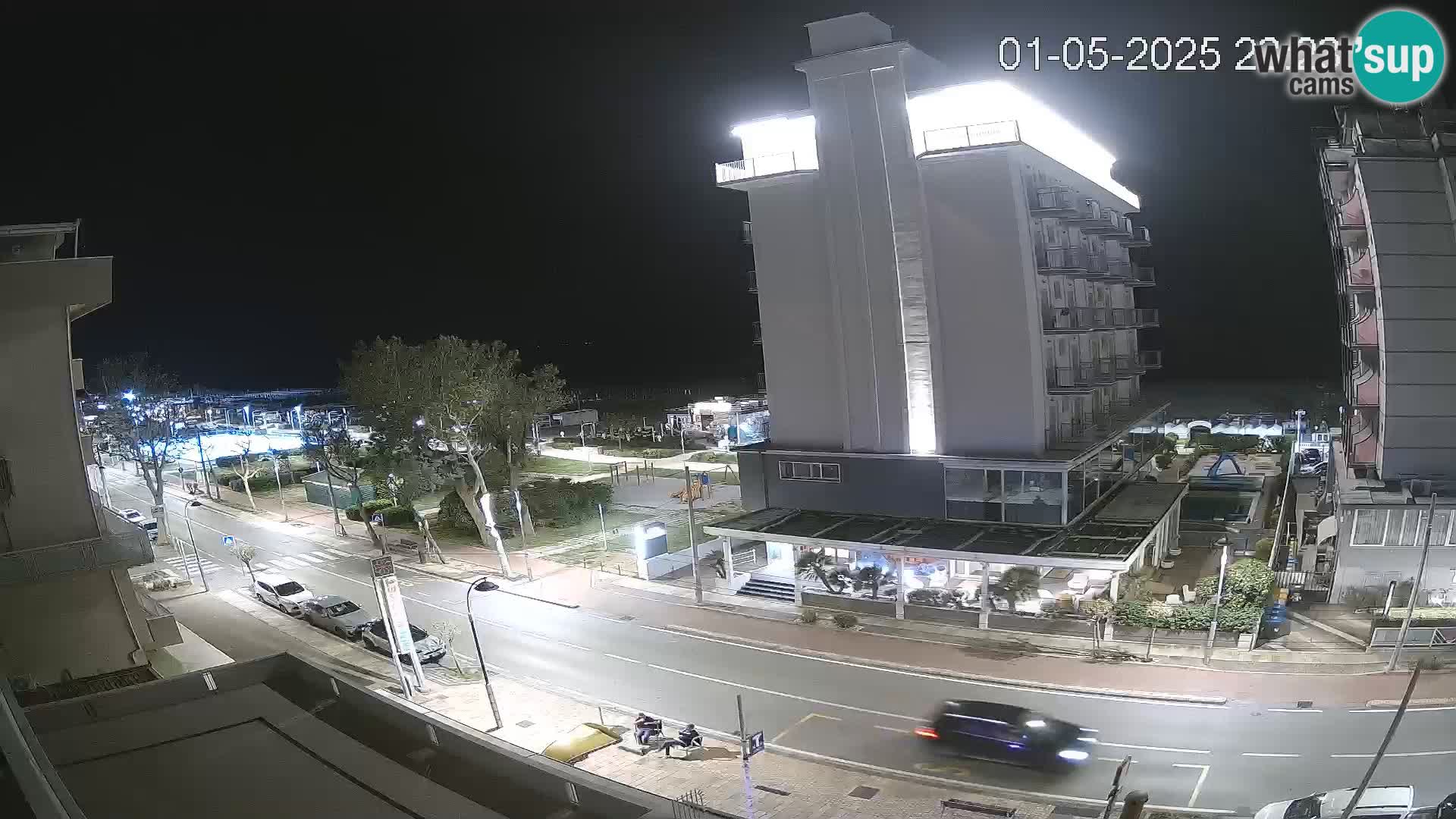 Riccione webcam plage et jardins La Malfa – Bagni Oreste plage 115