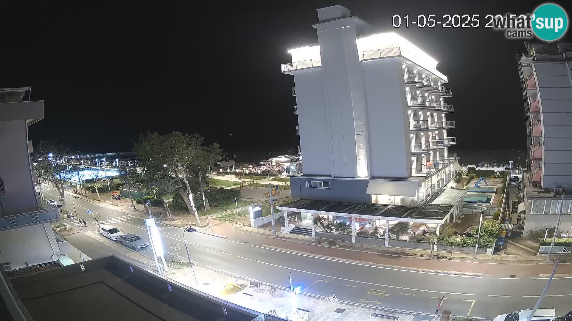 Riccione webcam playa y jardines La Malfa – Playa Bagni Oreste 115