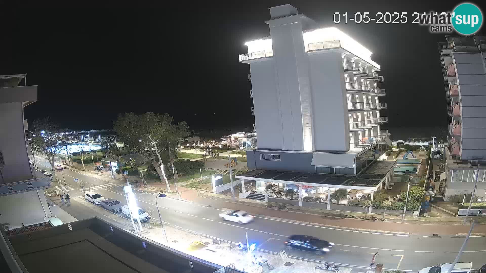 Riccione webcam playa y jardines La Malfa – Playa Bagni Oreste 115