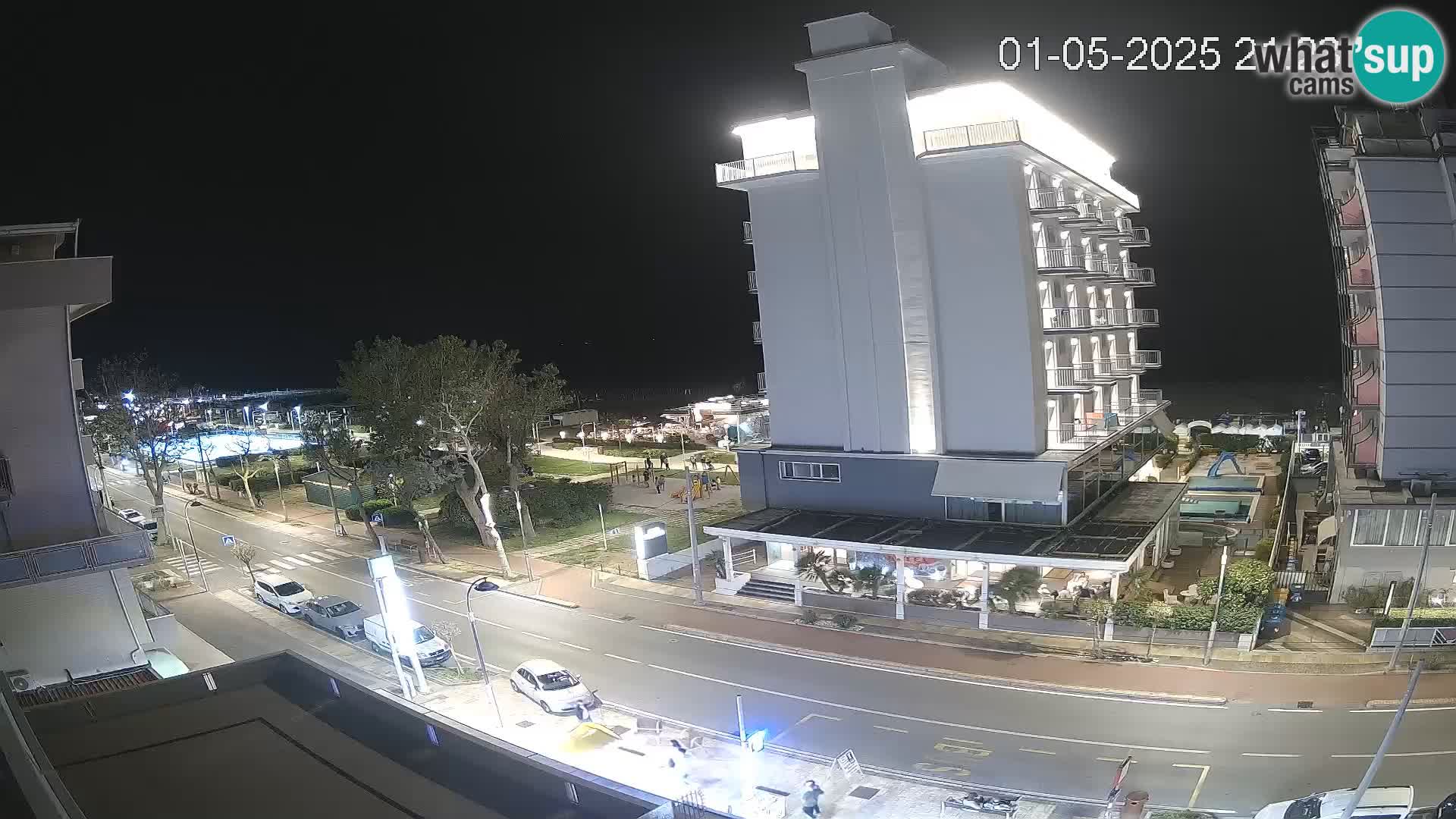 Riccione webcam plage et jardins La Malfa – Bagni Oreste plage 115