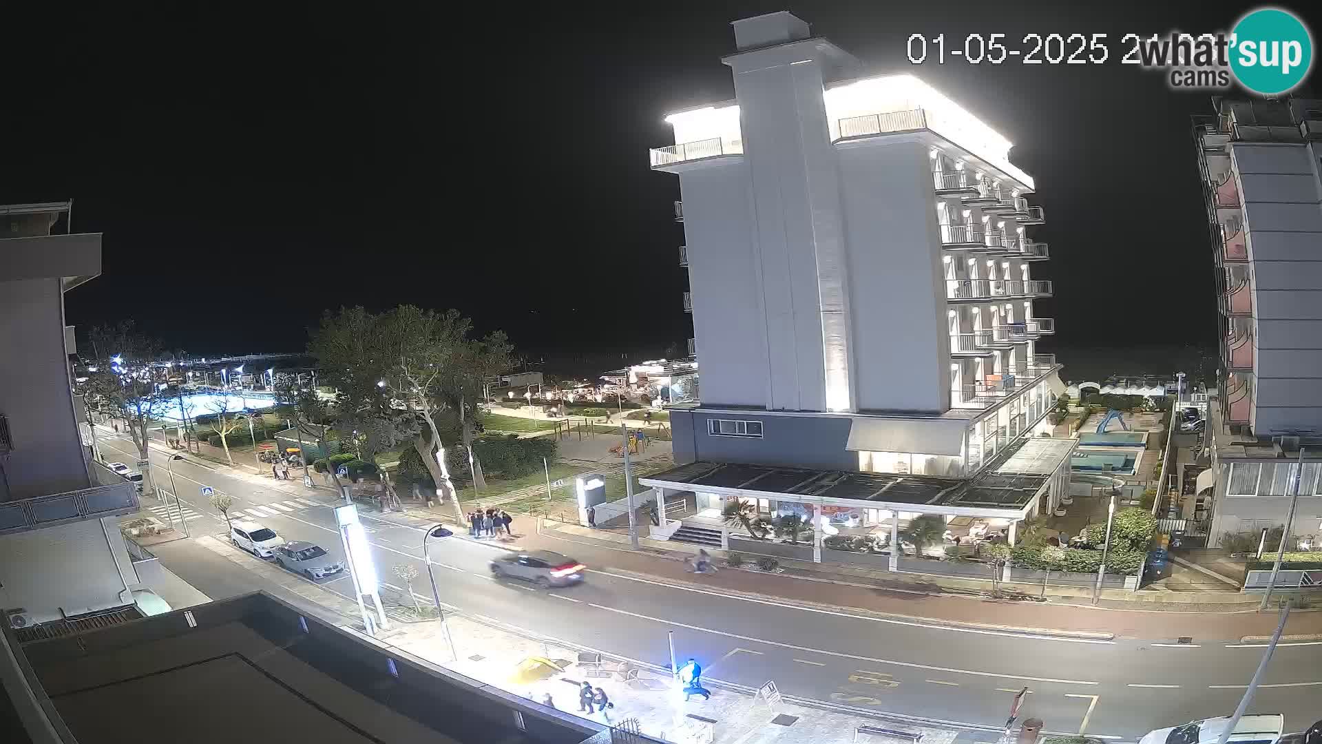 Riccione webcam playa y jardines La Malfa – Playa Bagni Oreste 115