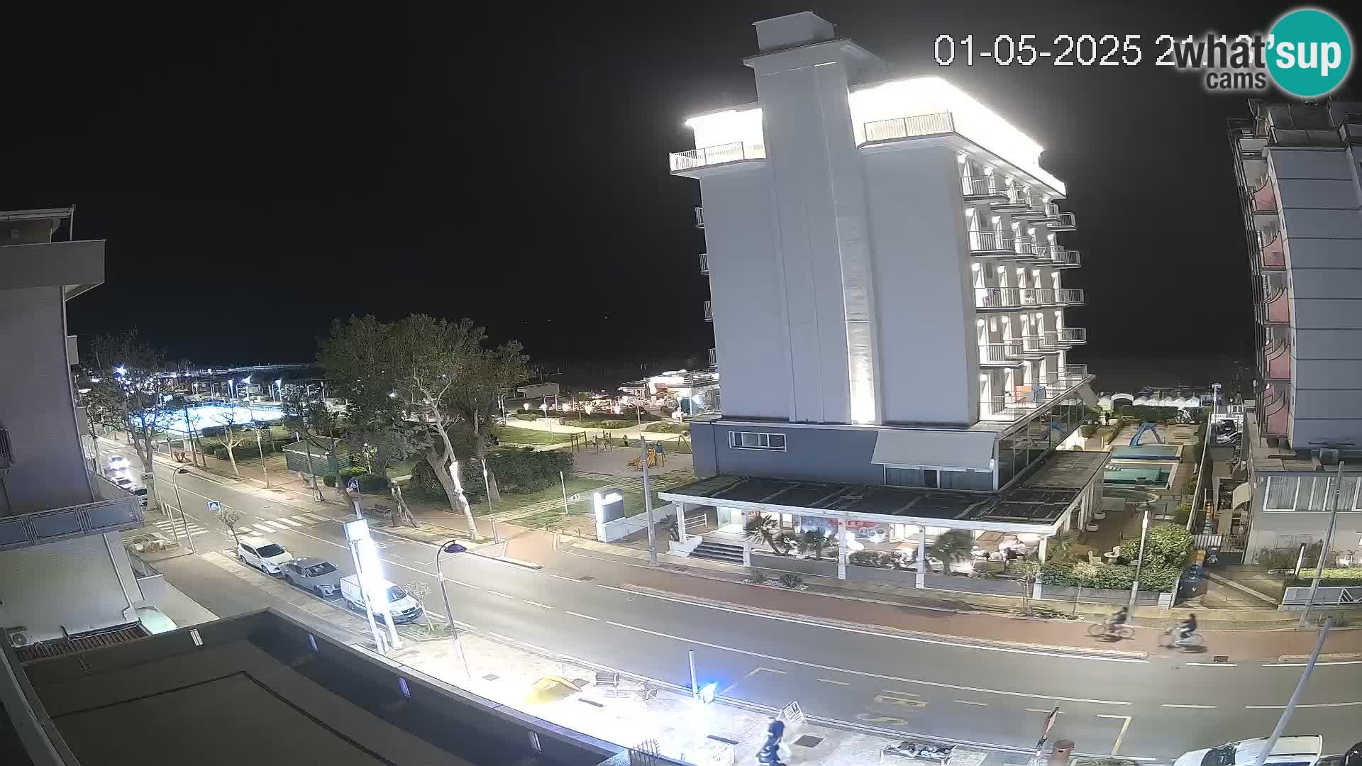 Riccione webcam playa y jardines La Malfa – Playa Bagni Oreste 115