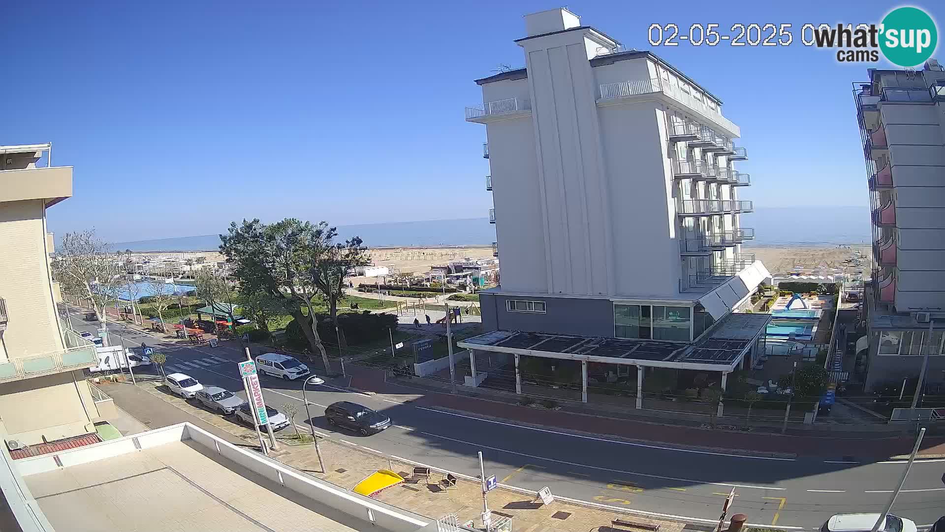 Riccione webcam spiaggia e giardini La Malfa – Bagni Oreste spiaggia 115