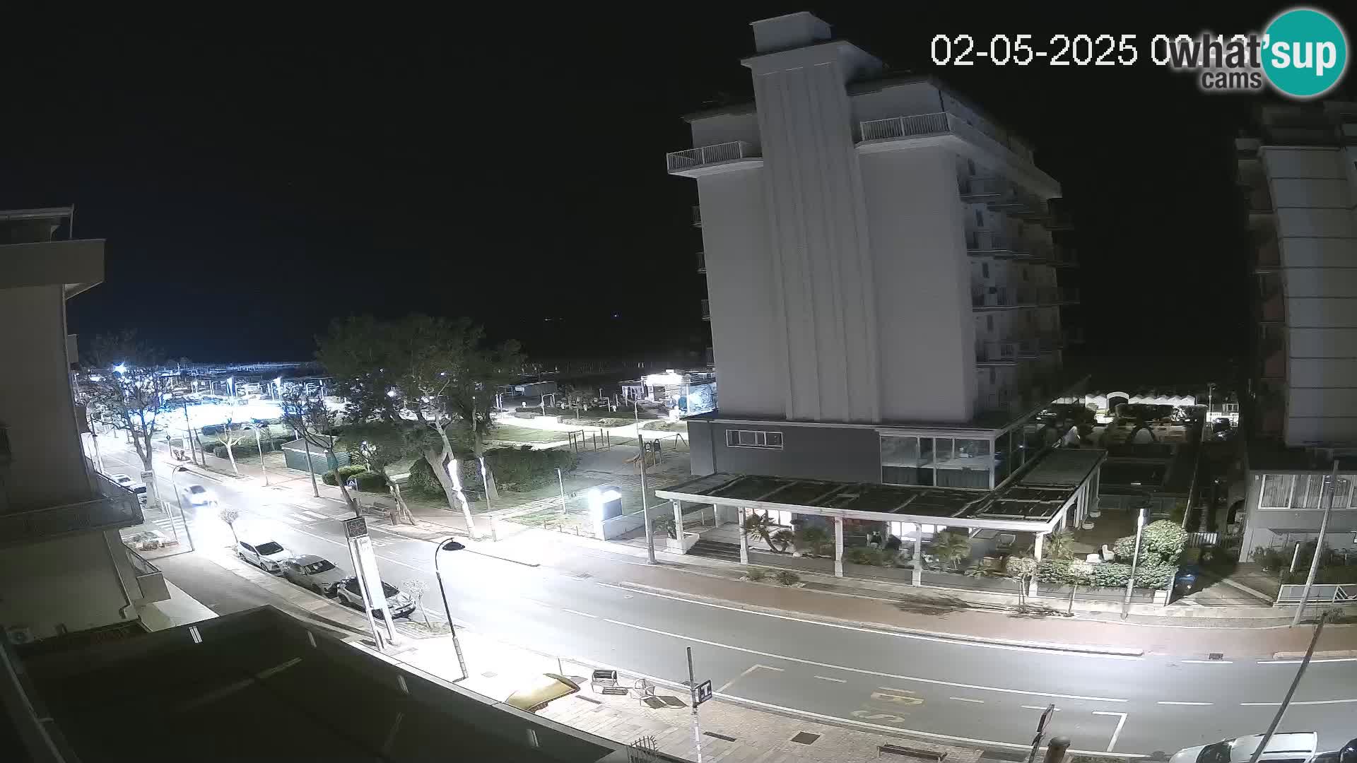 Riccione webcam plage et jardins La Malfa – Bagni Oreste plage 115
