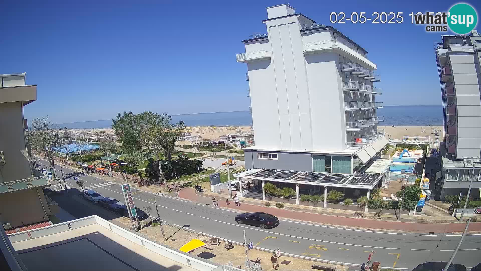 Riccione Webcam Strand und Gärten La Malfa – Bagni Oreste Strand 115